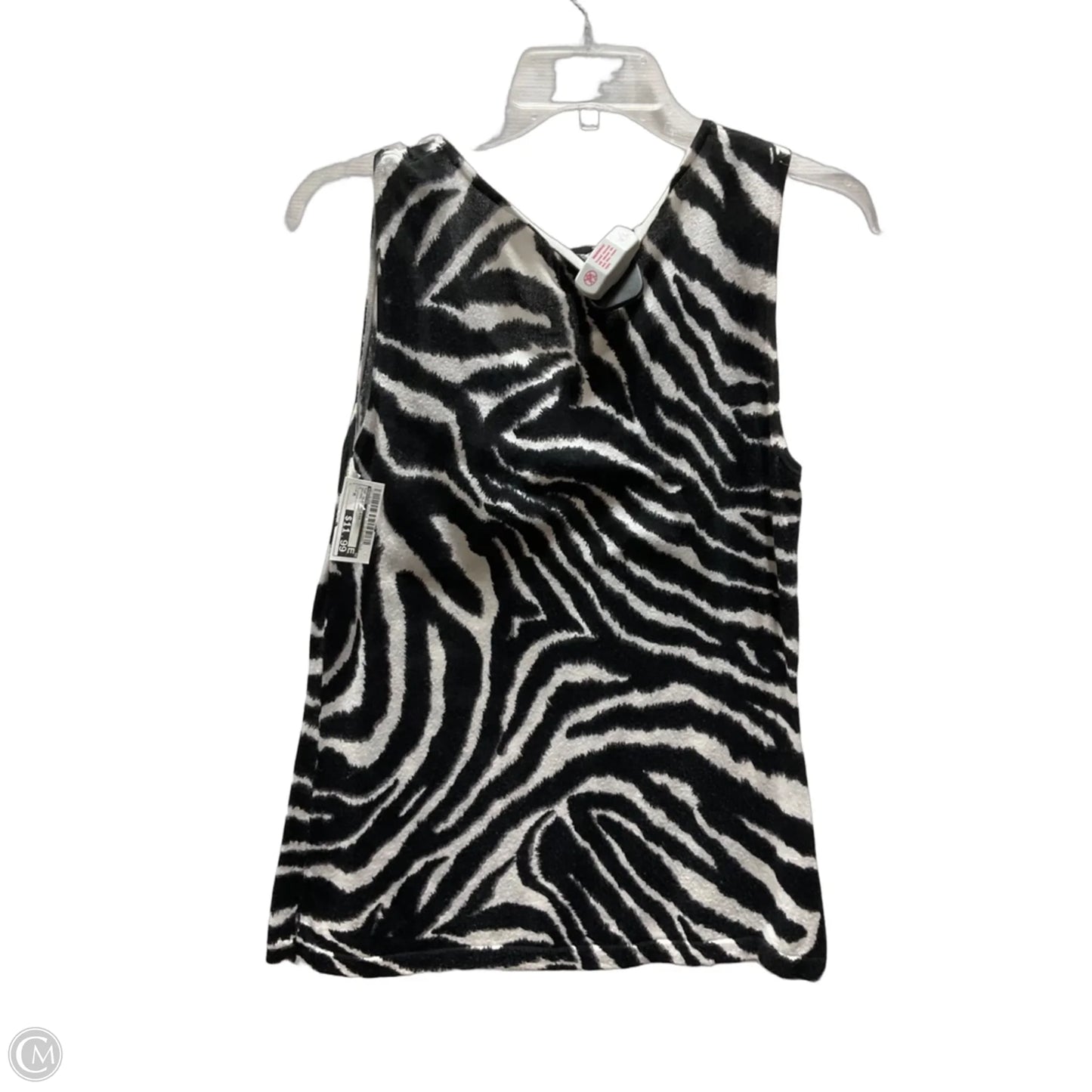 Top Sleeveless By Chicos In Animal Print, Size: M