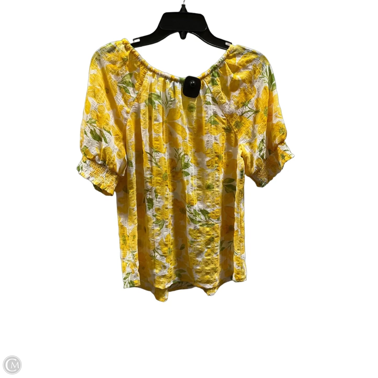 Top Short Sleeve By Clothes Mentor In Yellow, Size: Xs