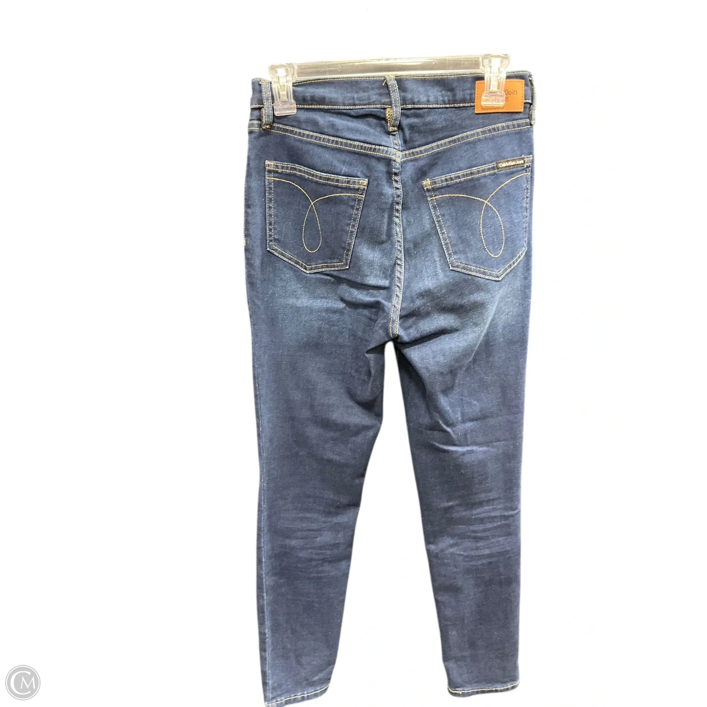 Jeans Skinny By Calvin Klein In Navy, Size: 6