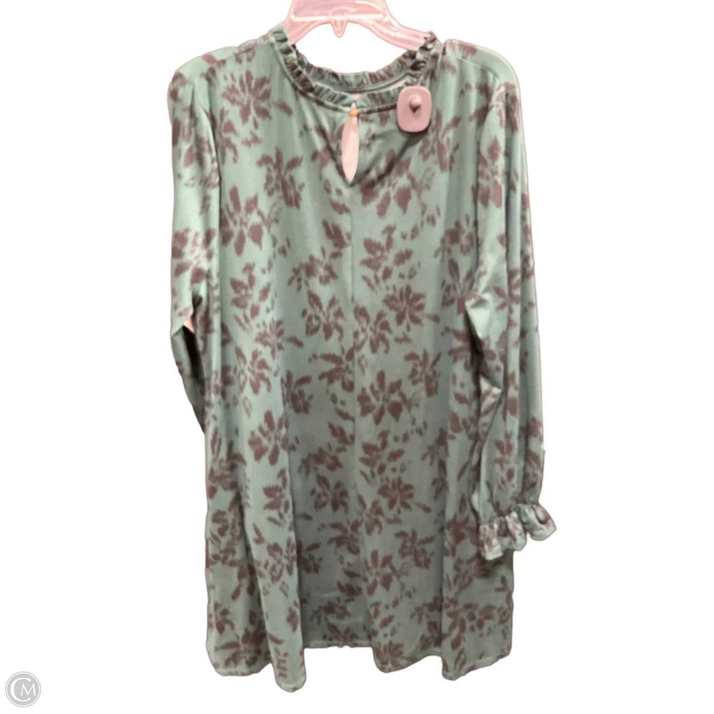 Dress Casual Midi By Maurices In Green, Size: 1x