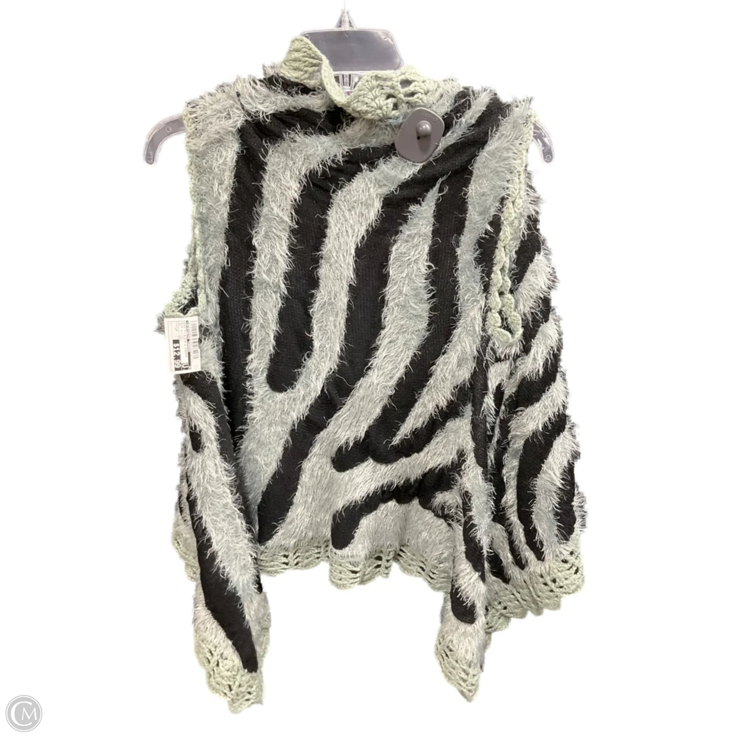 Vest Faux Fur & Sherpa By Intriguing Threads In Blue, Size: Lp