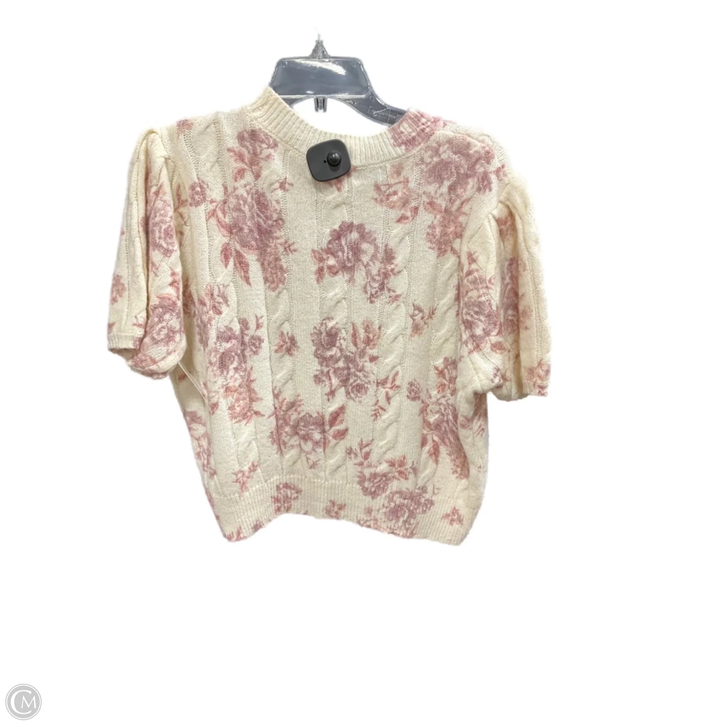 Top Short Sleeve By Sincerely Jules In Pink & White, Size: Xl
