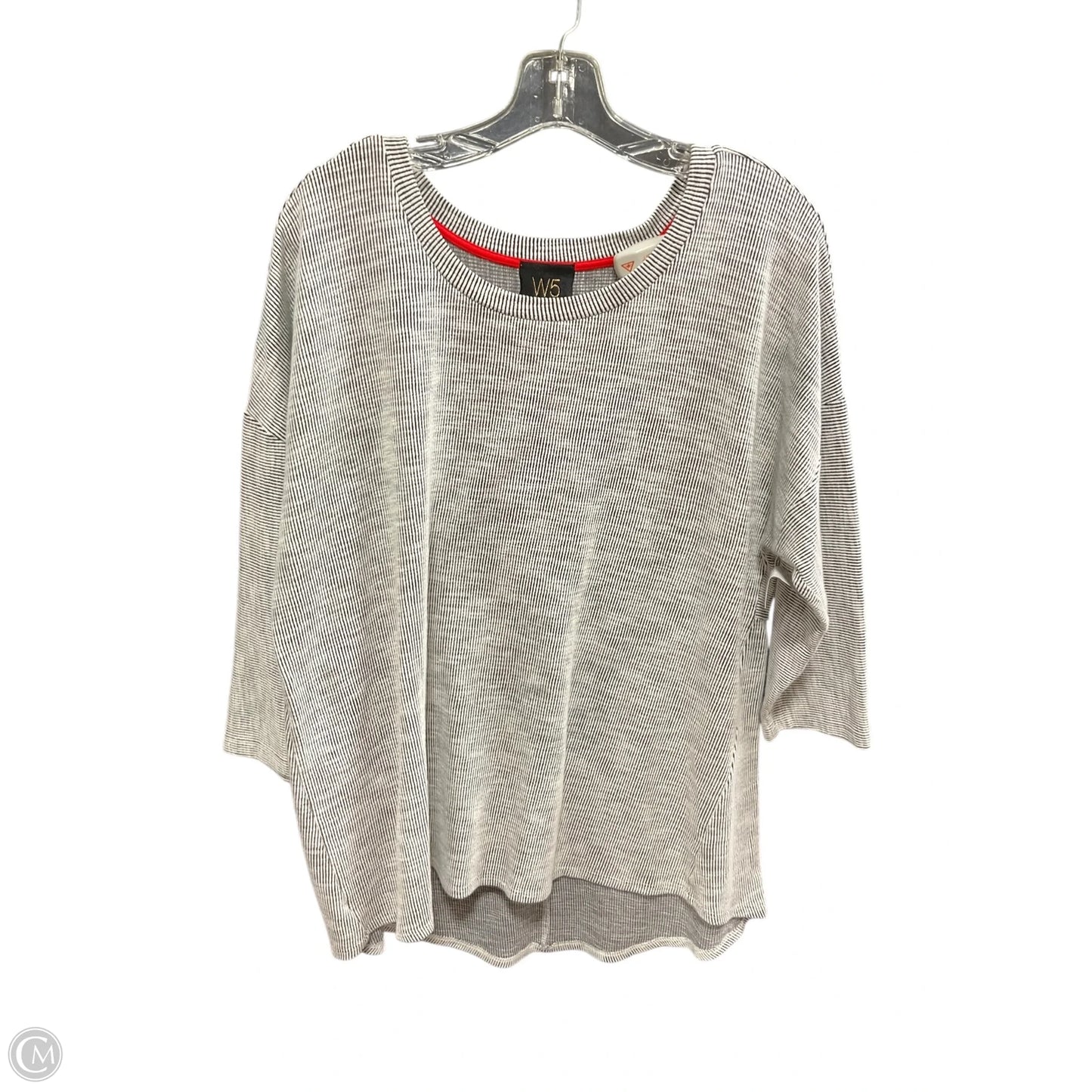 Top 3/4 Sleeve By W5 In Striped Pattern, Size: 1x