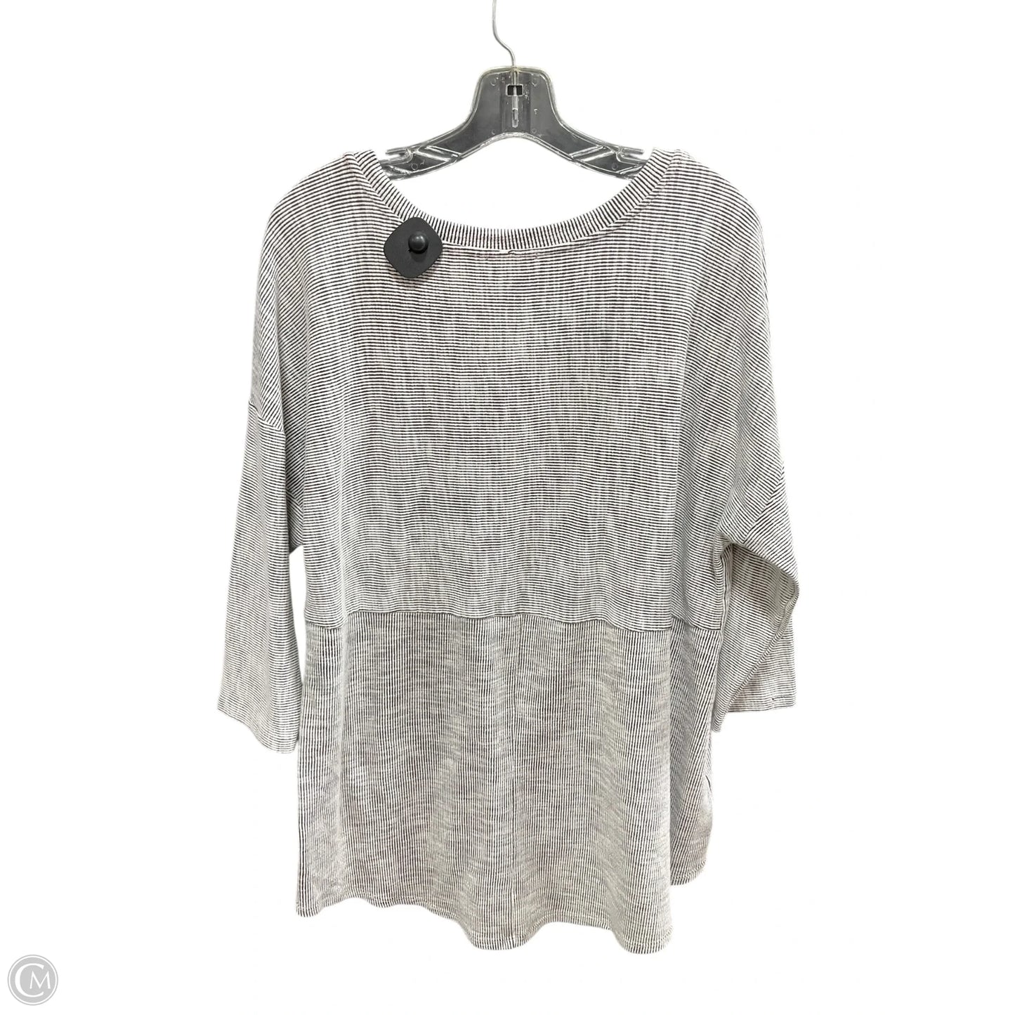 Top 3/4 Sleeve By W5 In Striped Pattern, Size: 1x