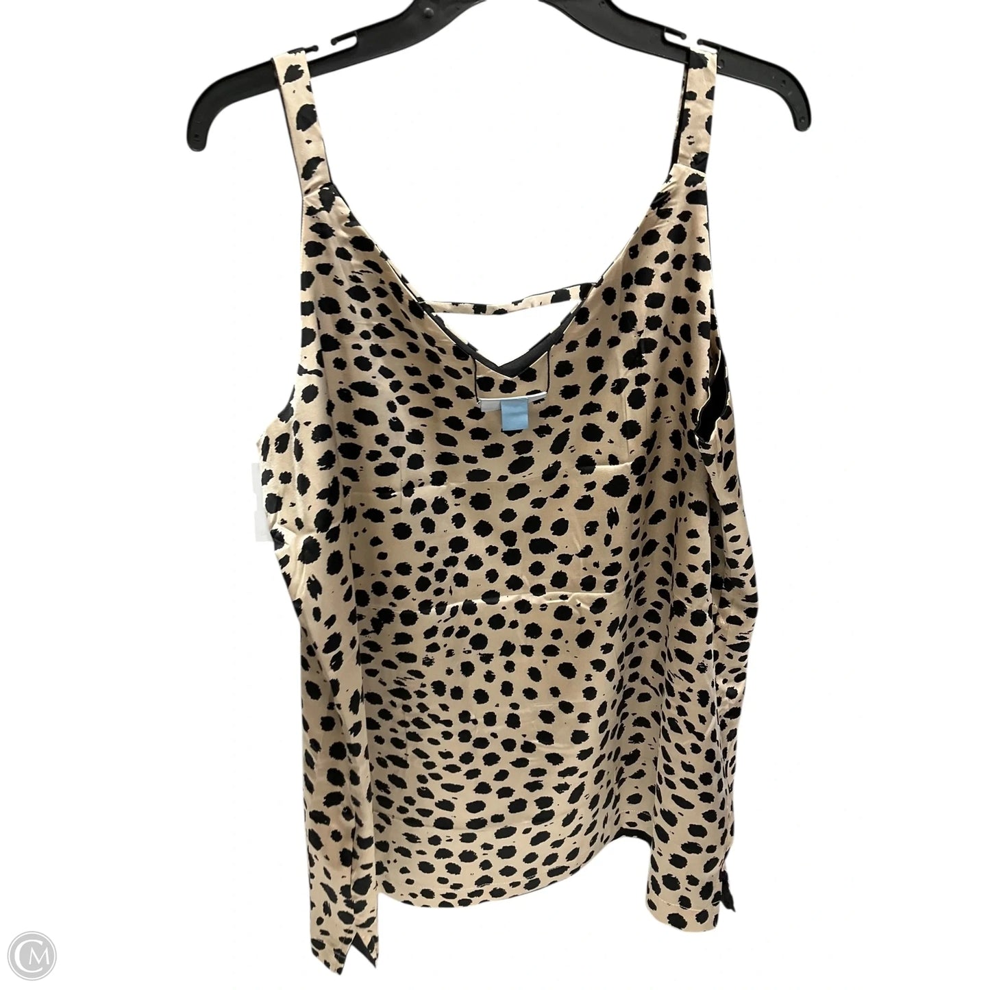 Top Sleeveless By Serra In Animal Print, Size: L