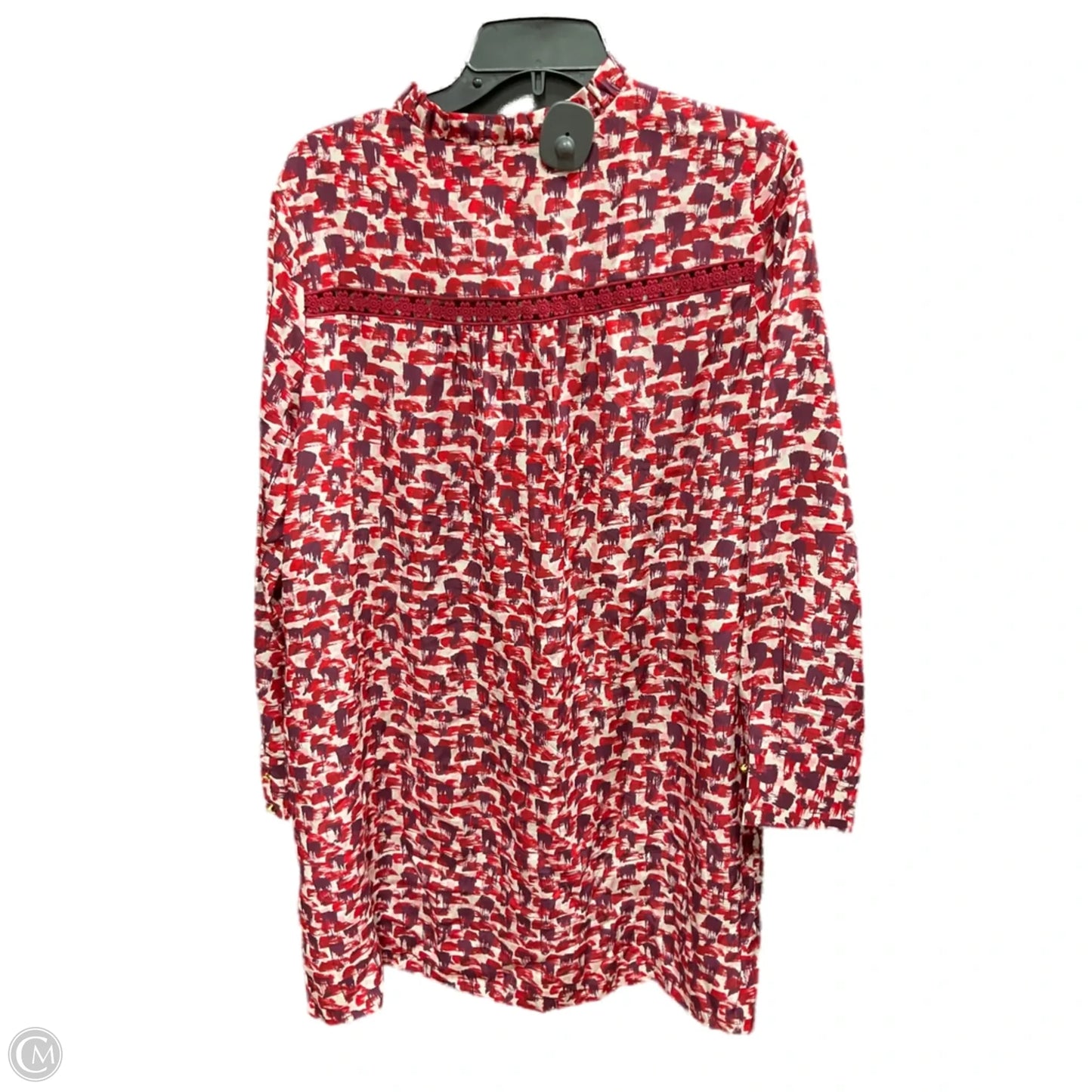 Top Long Sleeve Designer By Kate Spade In Purple & Red, Size: L