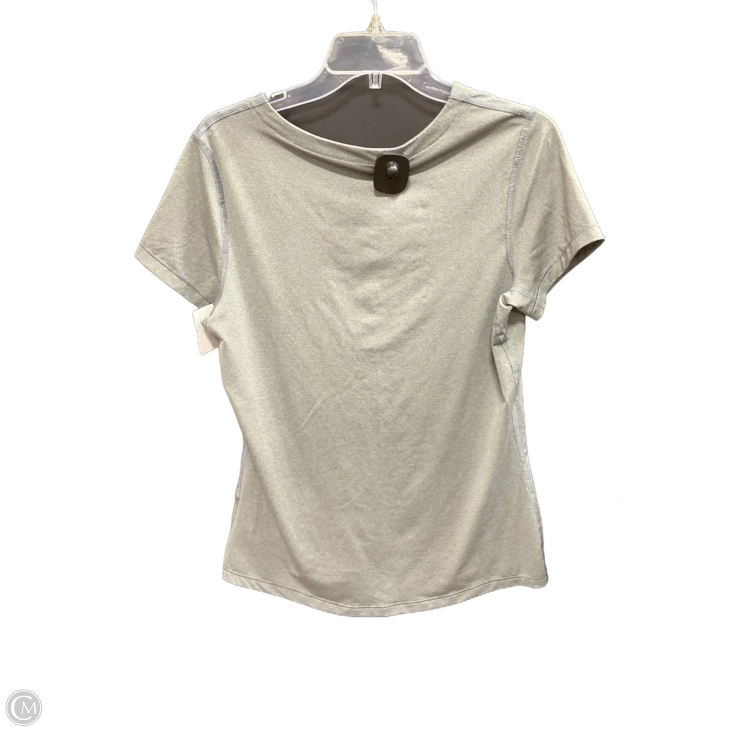 Athletic Top Short Sleeve By Nike In Grey, Size: Xl