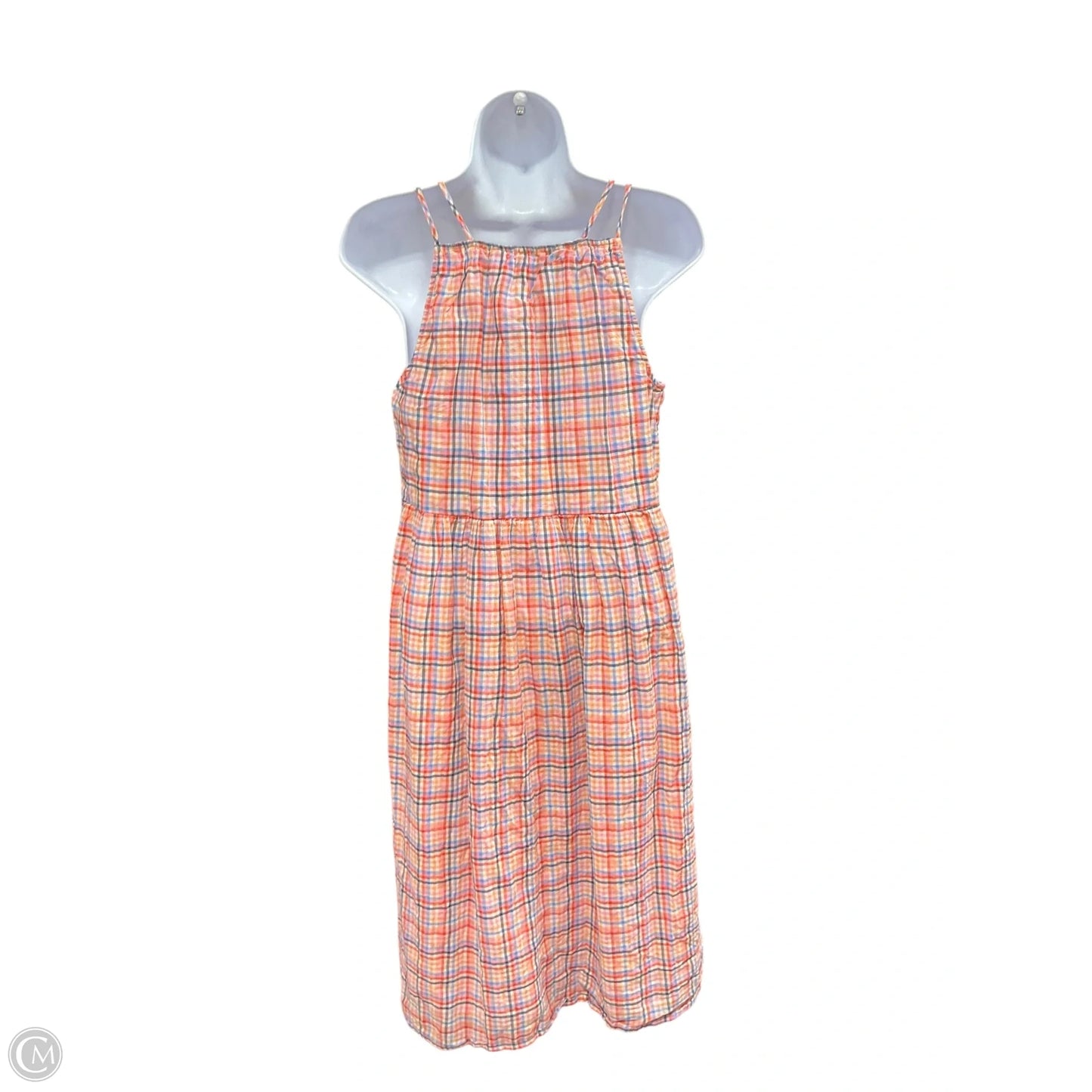 Dress Casual Midi By Loft In Striped Pattern, Size: 0