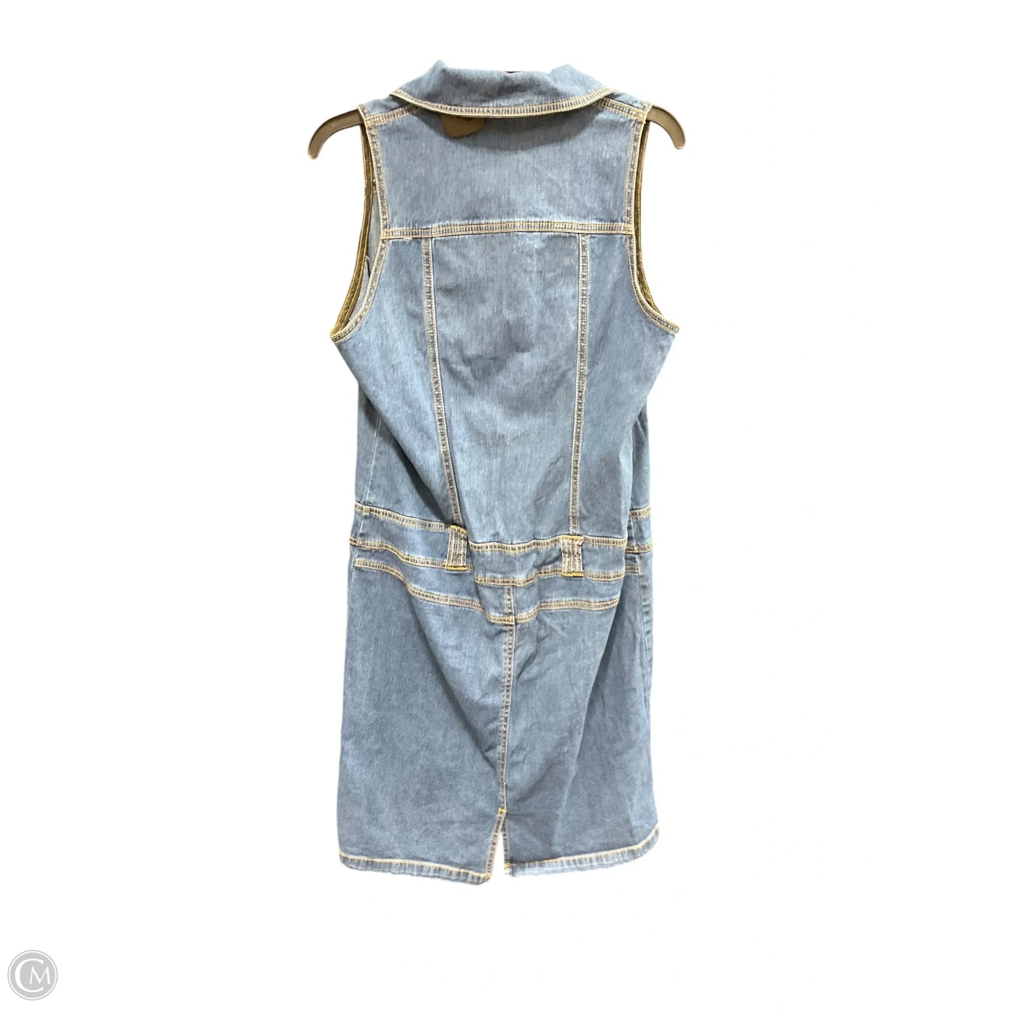 Dress Casual Short By Monroe And Main In Blue Denim, Size: L