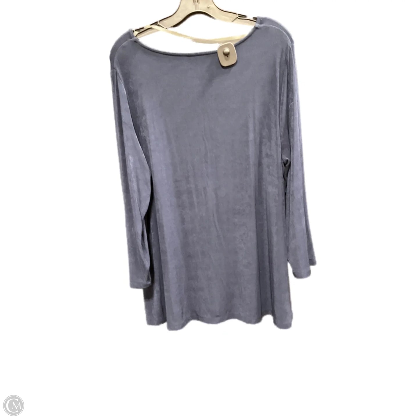 Top 3/4 Sleeve By Chicos In Navy, Size: Xl