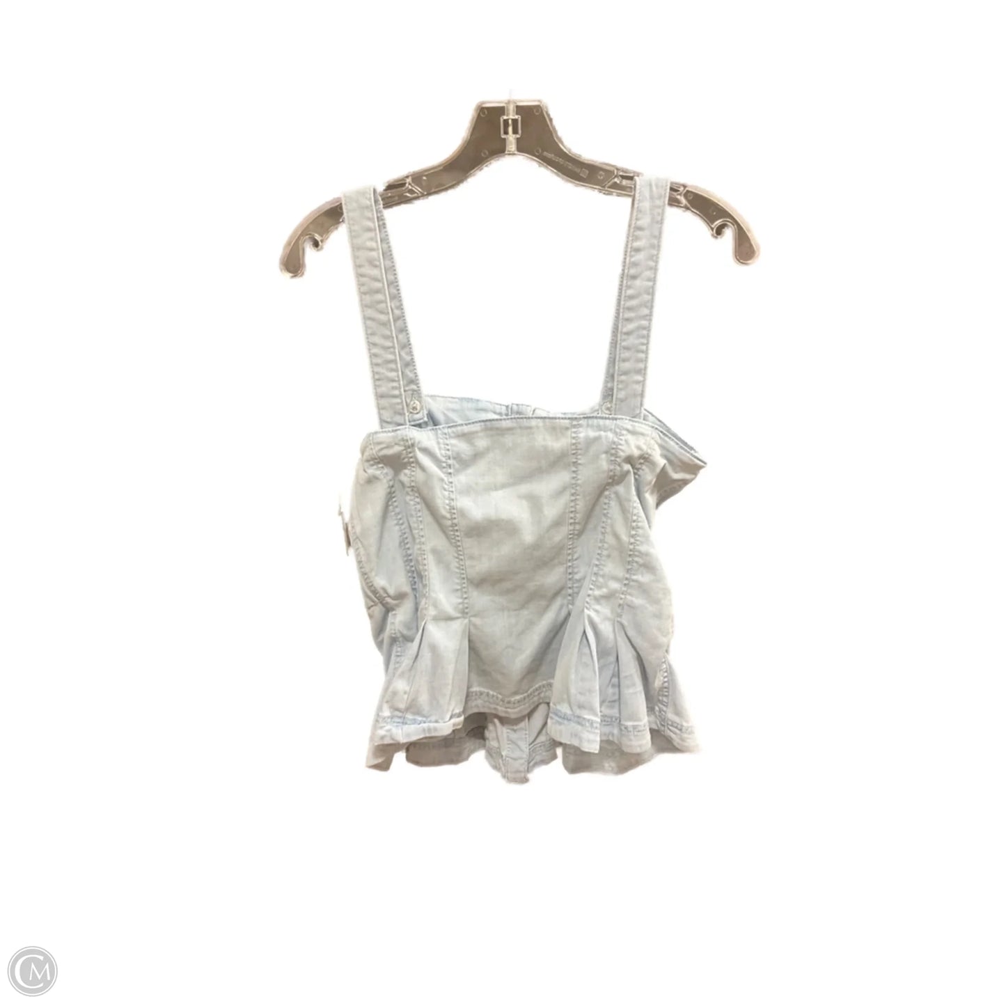 Top Sleeveless By White House Black Market In Blue Denim, Size: 8