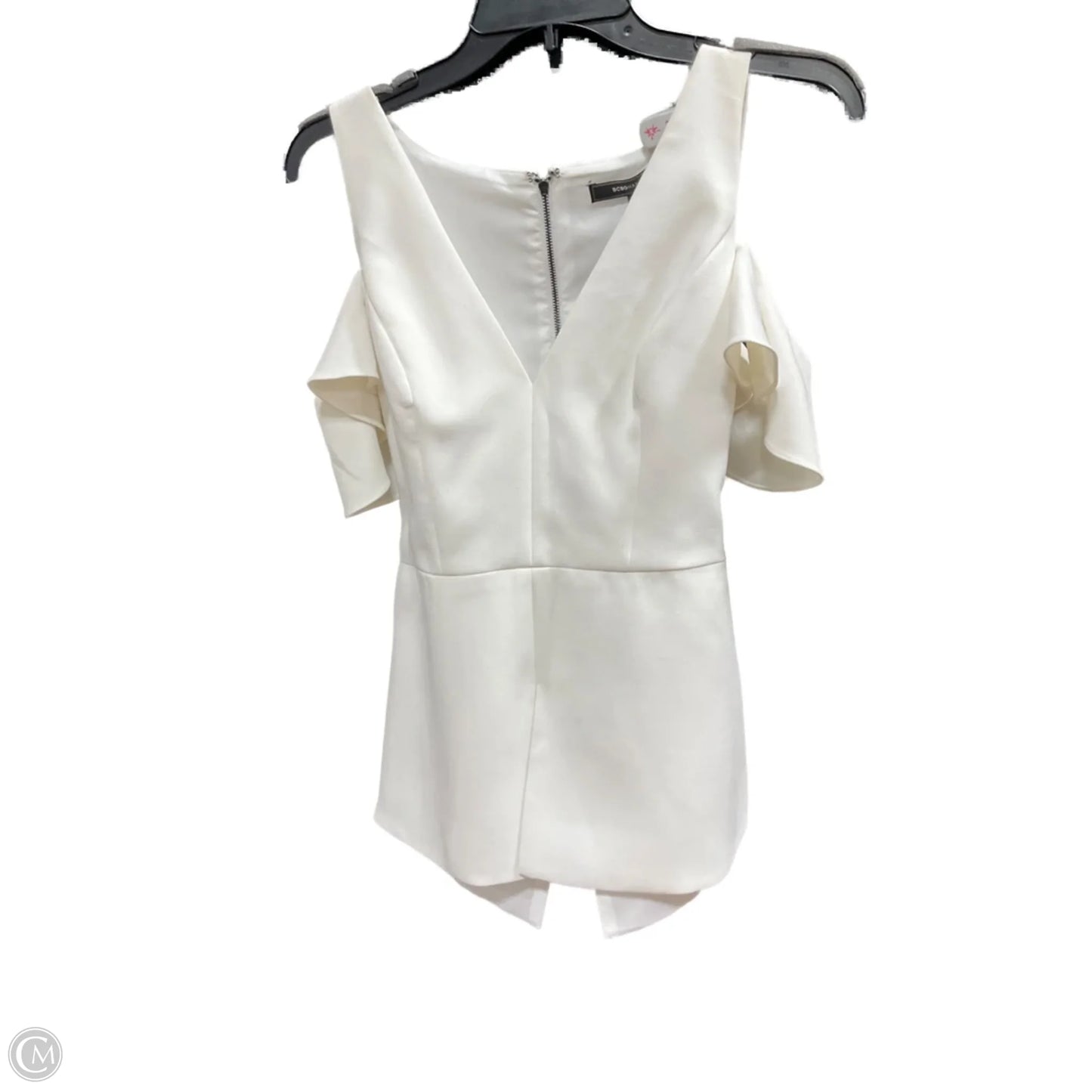 Top Sleeveless By Bcbgmaxazria In White, Size: S