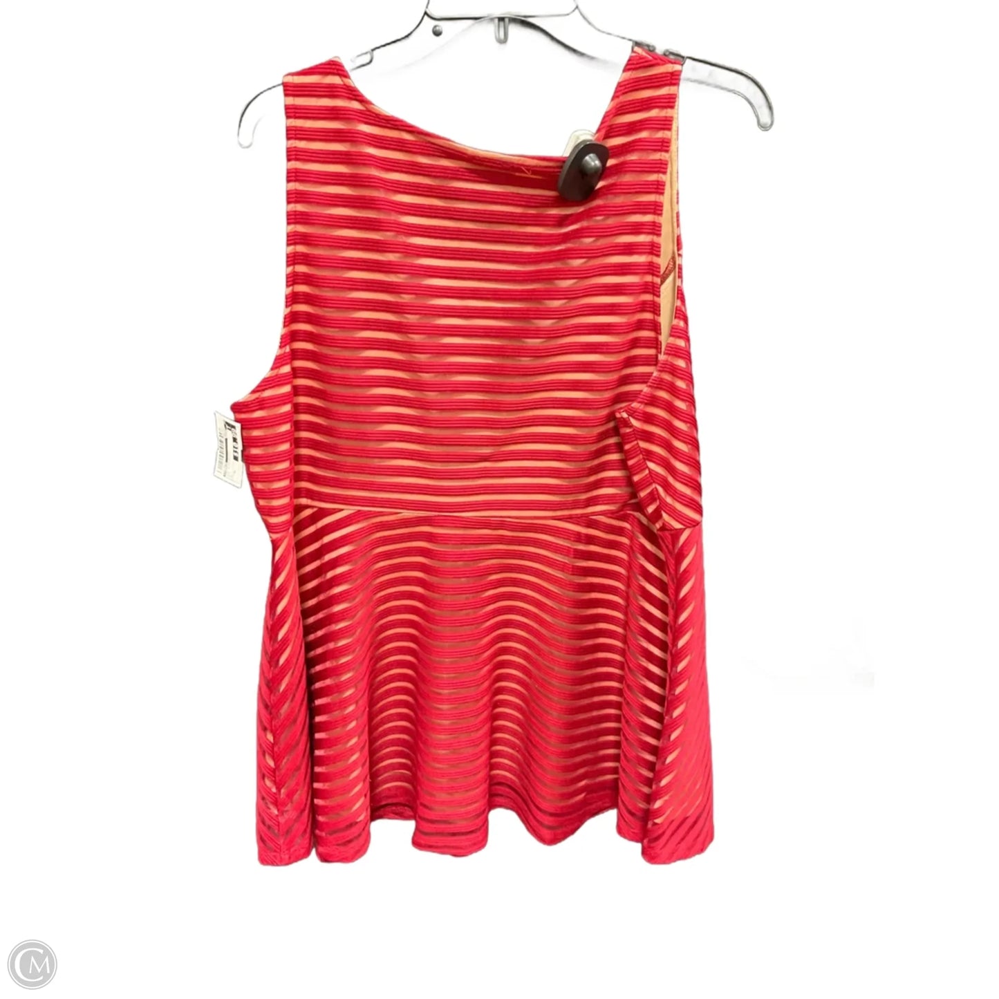 Top Sleeveless By Torrid In Red, Size: Xl