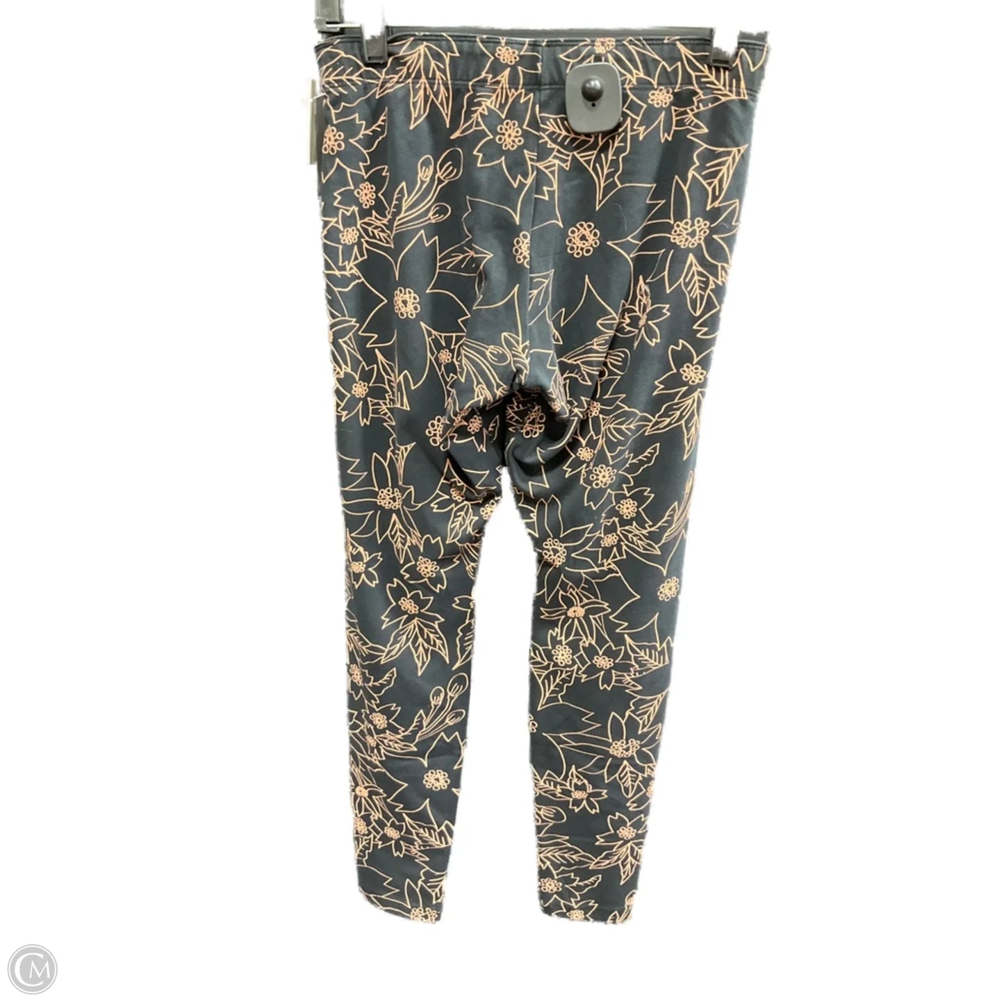 Athletic Leggings By Nike In Black & Gold, Size: M