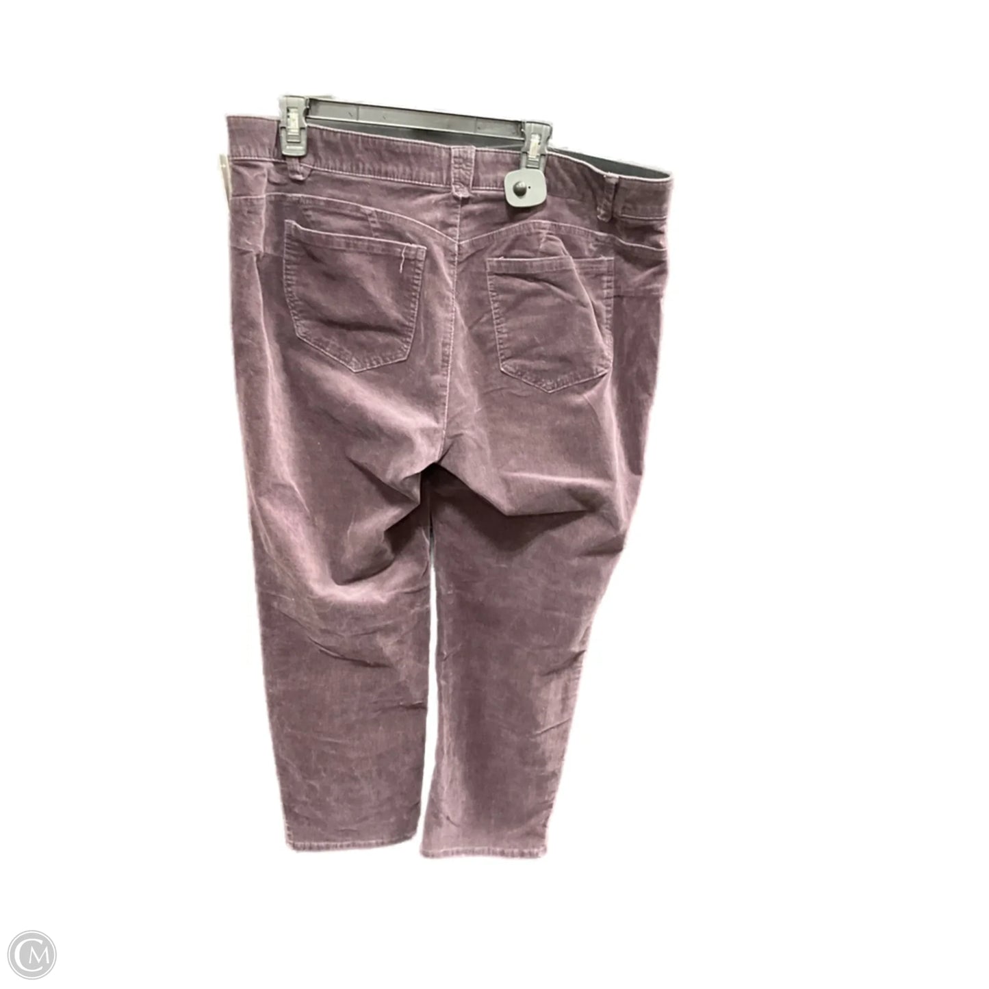 Pants Corduroy By Democracy In Purple, Size: 18