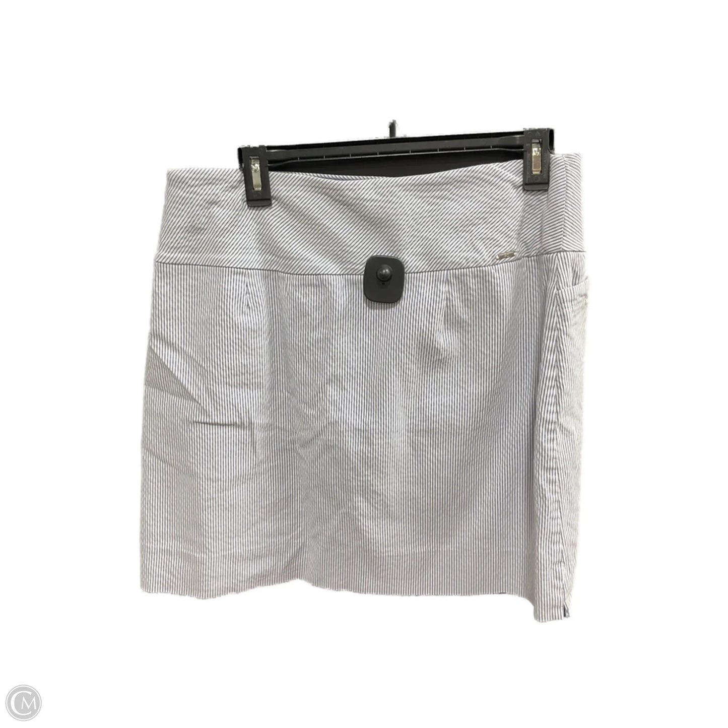 Athletic Skort By Sc & Co In Striped Pattern, Size: L