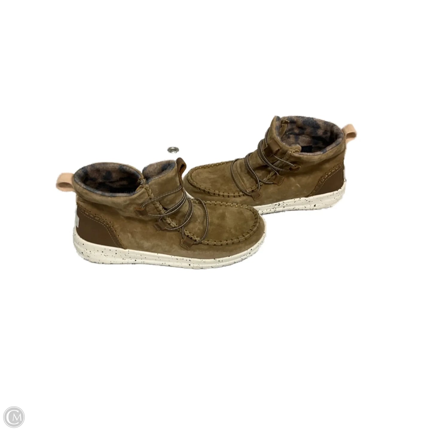 Shoes Sneakers By Hey Dude In Tan, Size: 7