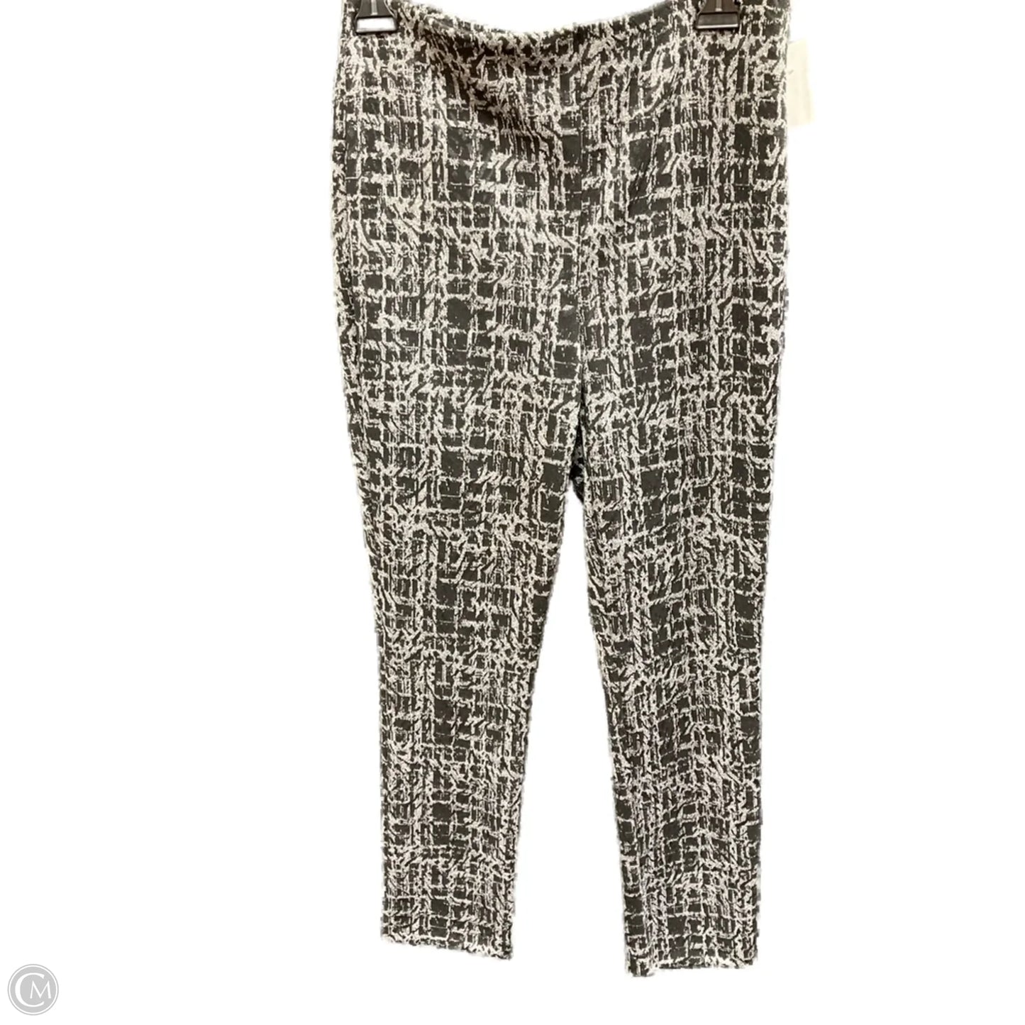 Pants Leggings By Joseph Ribkoff In Black & Grey, Size: 8