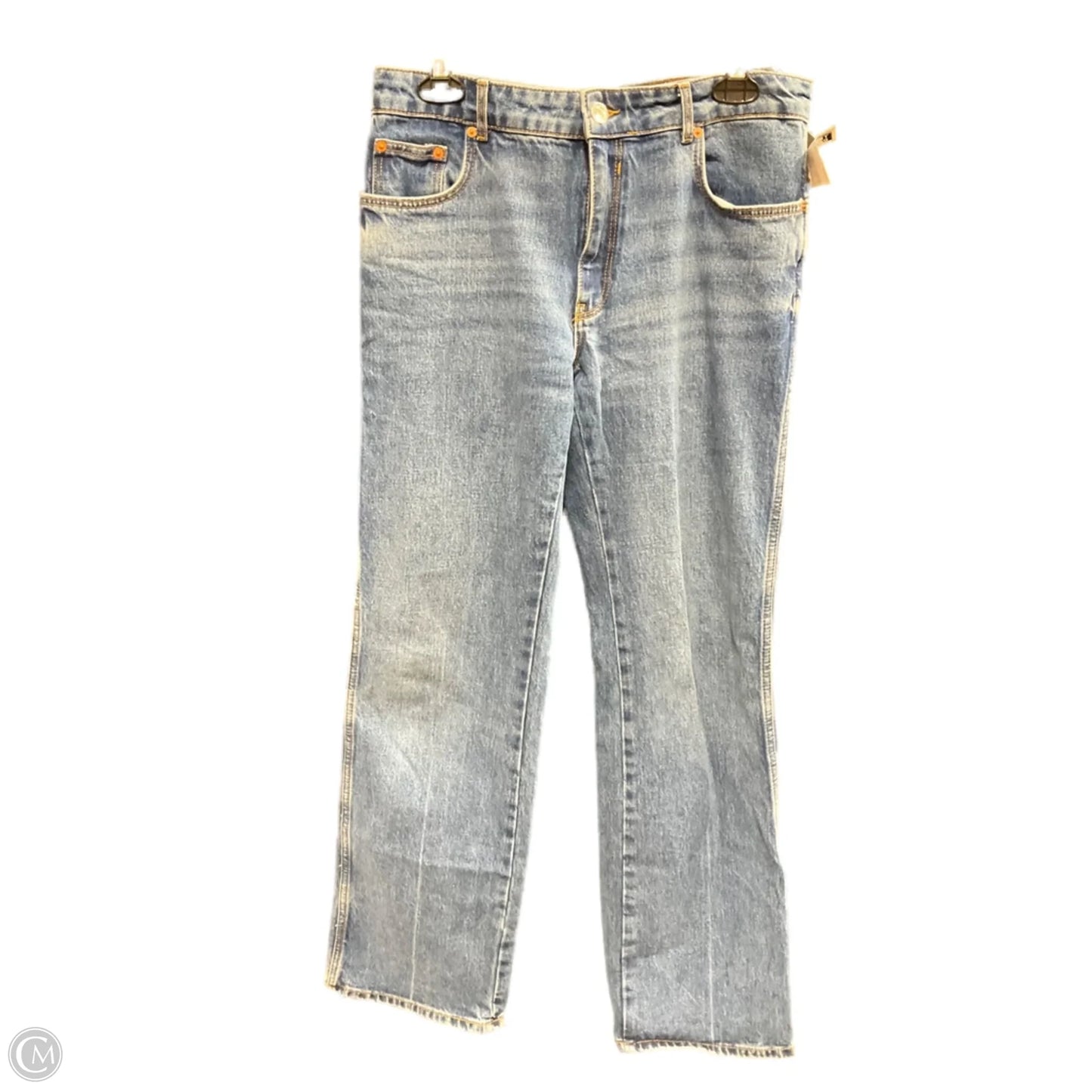 Jeans Boot Cut By Zara In Blue Denim, Size: 8