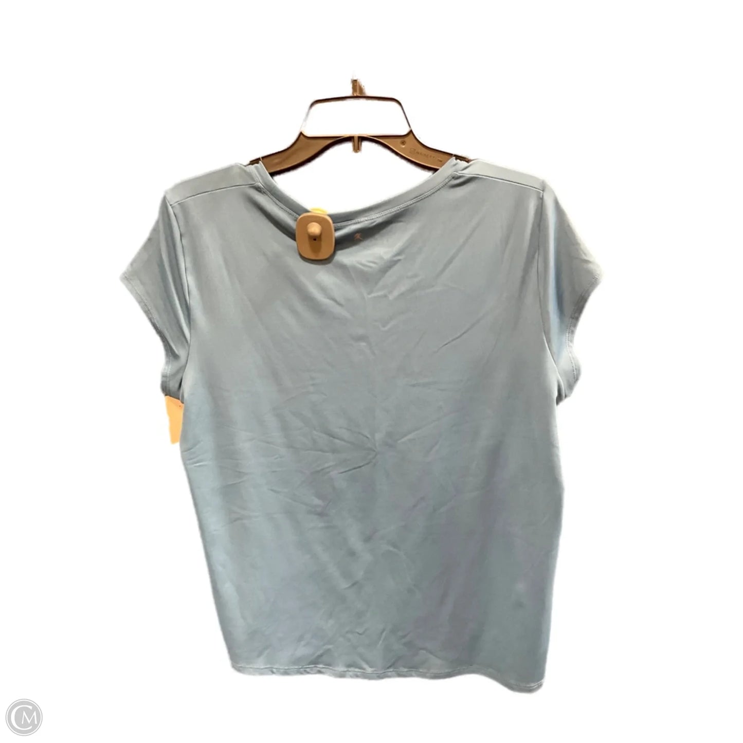 Athletic Top Short Sleeve By Kyodan In Blue, Size: L