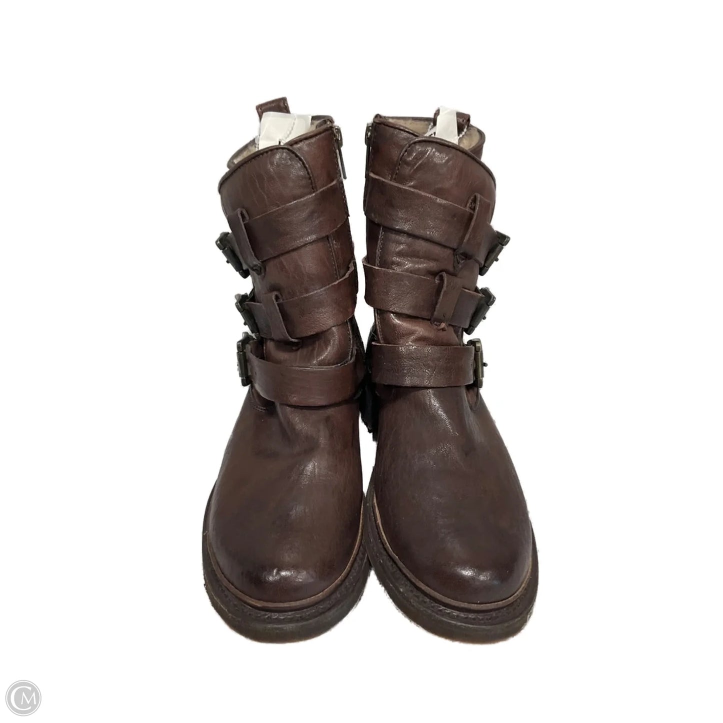 Boots Designer By Frye In Brown, Size: 7