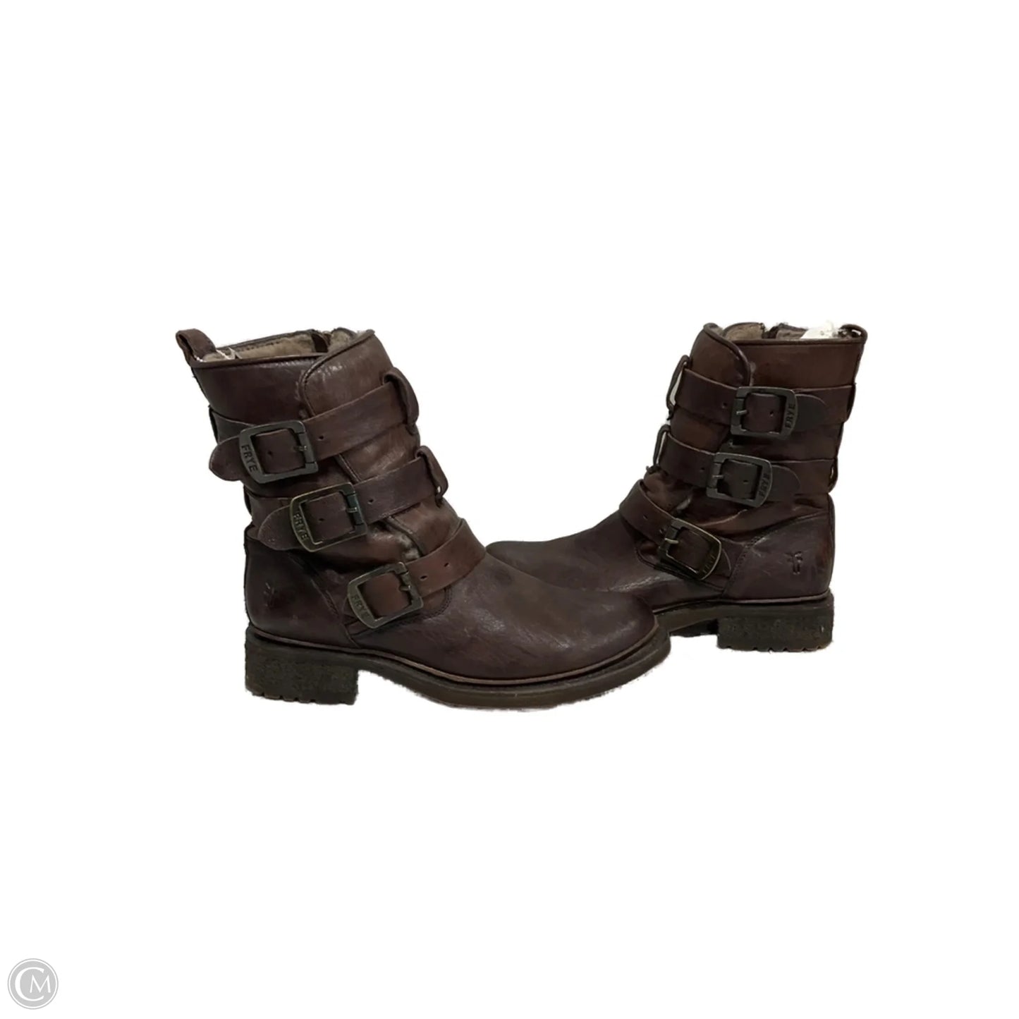Boots Designer By Frye In Brown, Size: 7