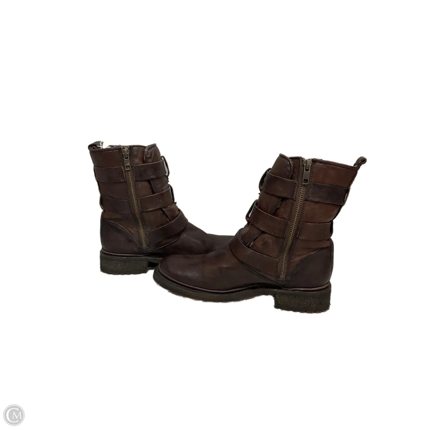 Boots Designer By Frye In Brown, Size: 7