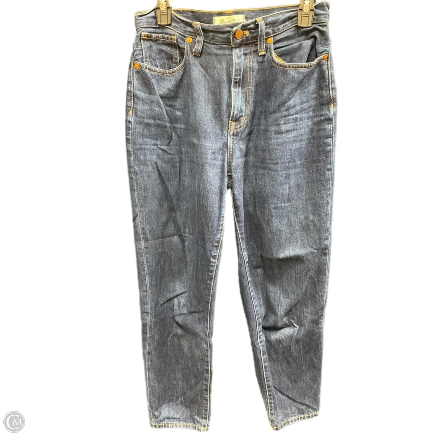 Jeans Straight By Madewell In Blue Denim, Size: 2