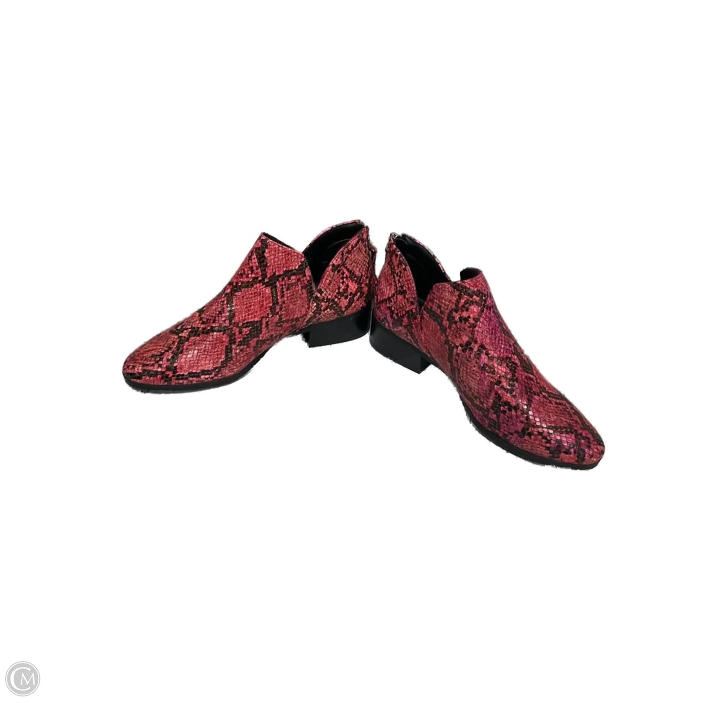 Boots Ankle Heels By Kenneth Cole Reaction In Animal Print, Size: 7