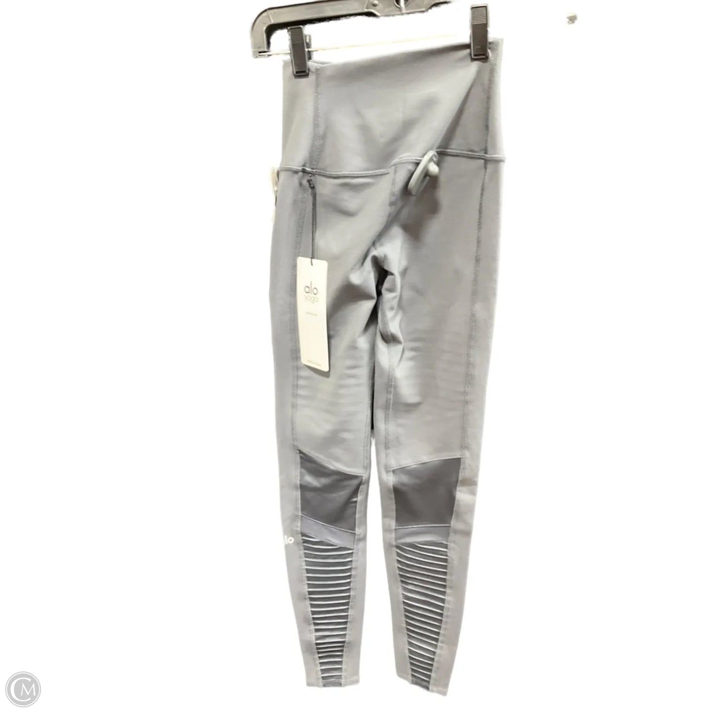 Athletic Leggings By Alo In Grey, Size: Xxs
