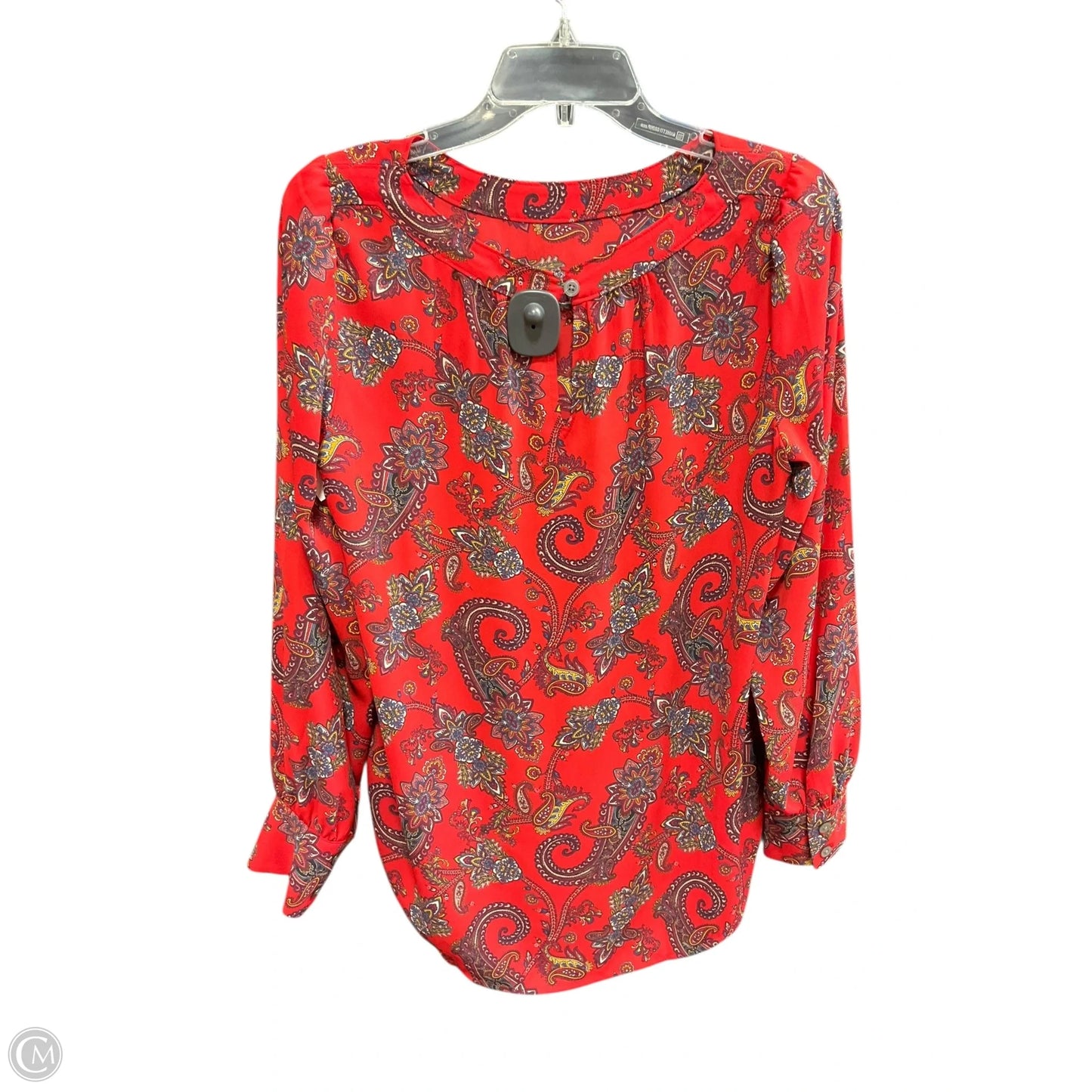 Top Long Sleeve By Loft In Red, Size: S
