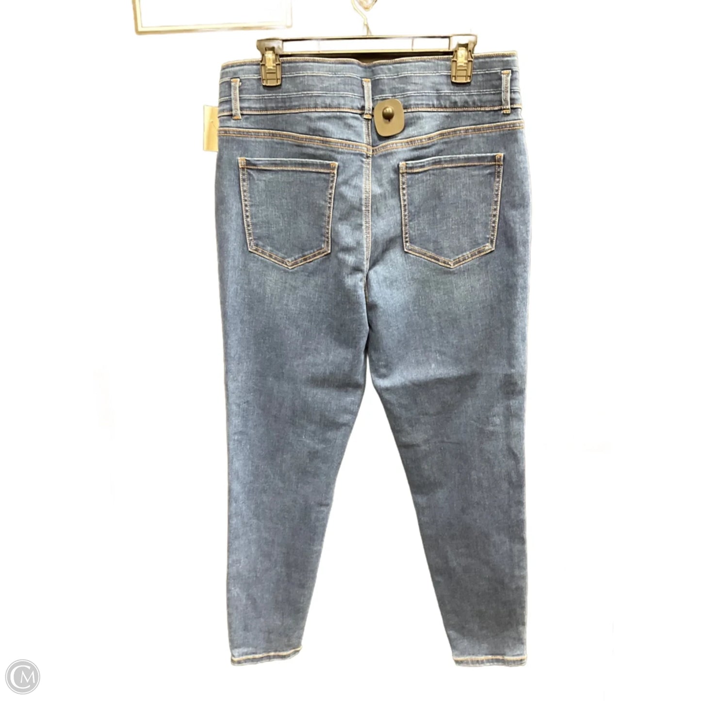 Jeans Skinny By Ann Taylor In Blue Denim, Size: 14