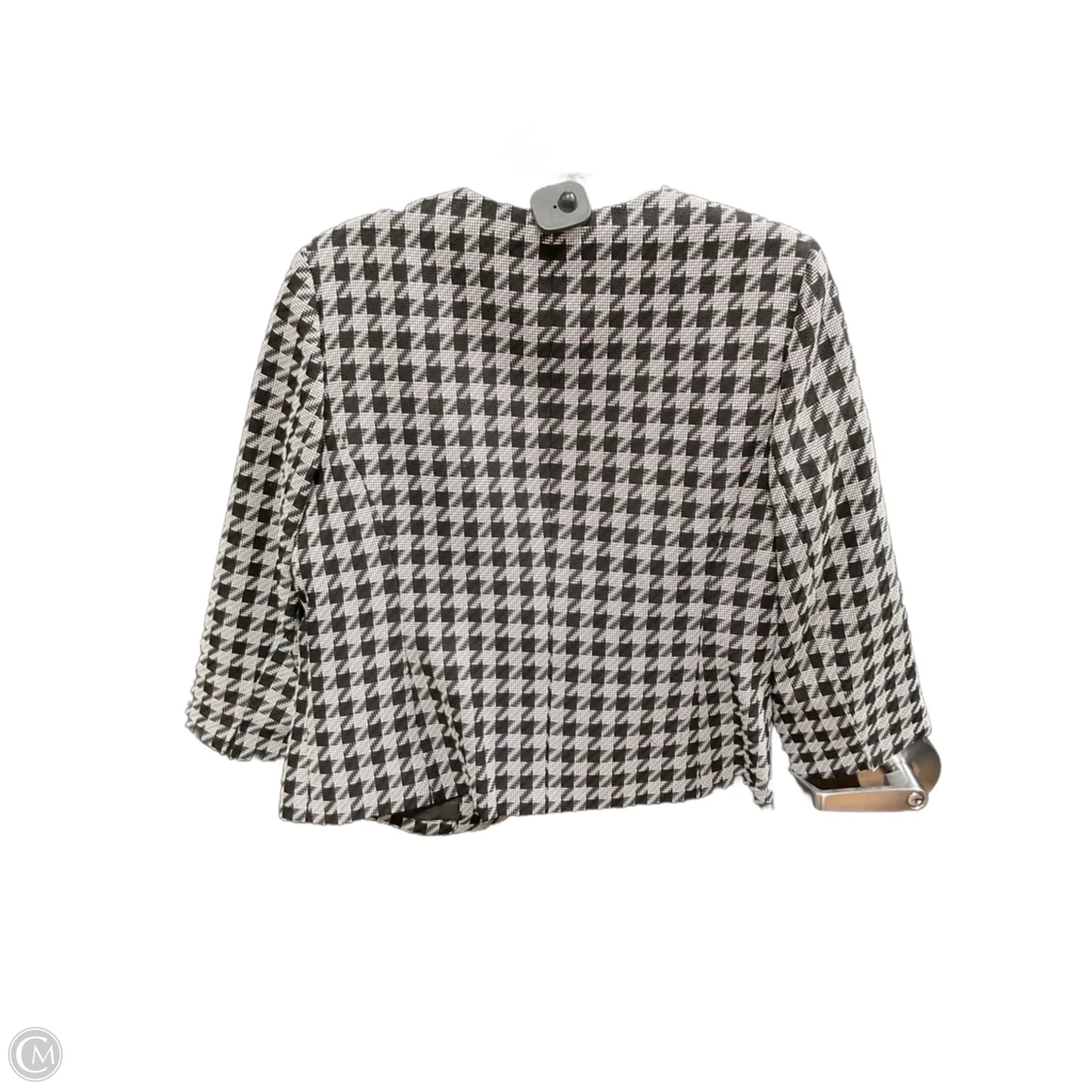 Blazer By Black Label In Black & White, Size: 10