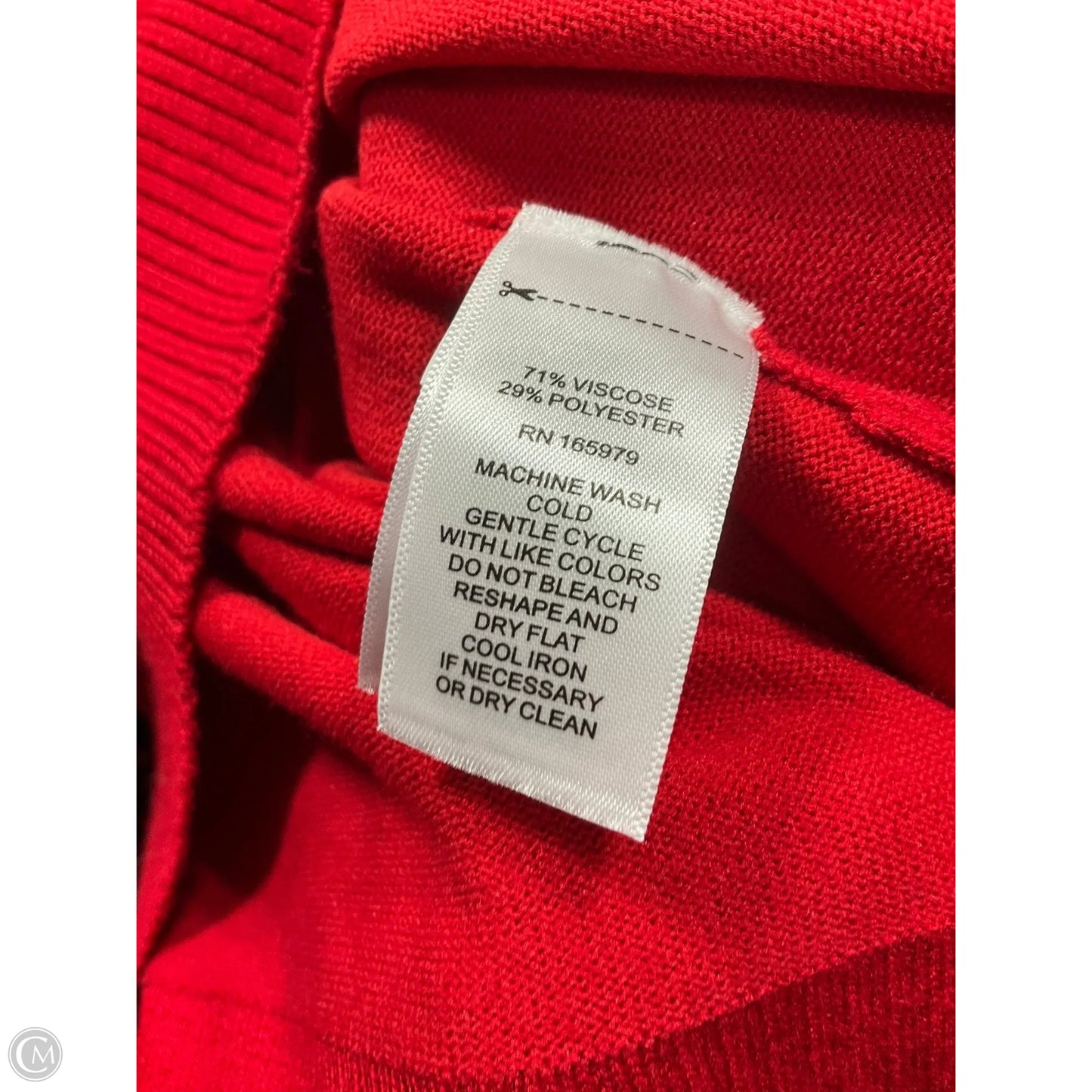 Top Long Sleeve By Melissa Paige In Red, Size: Xl