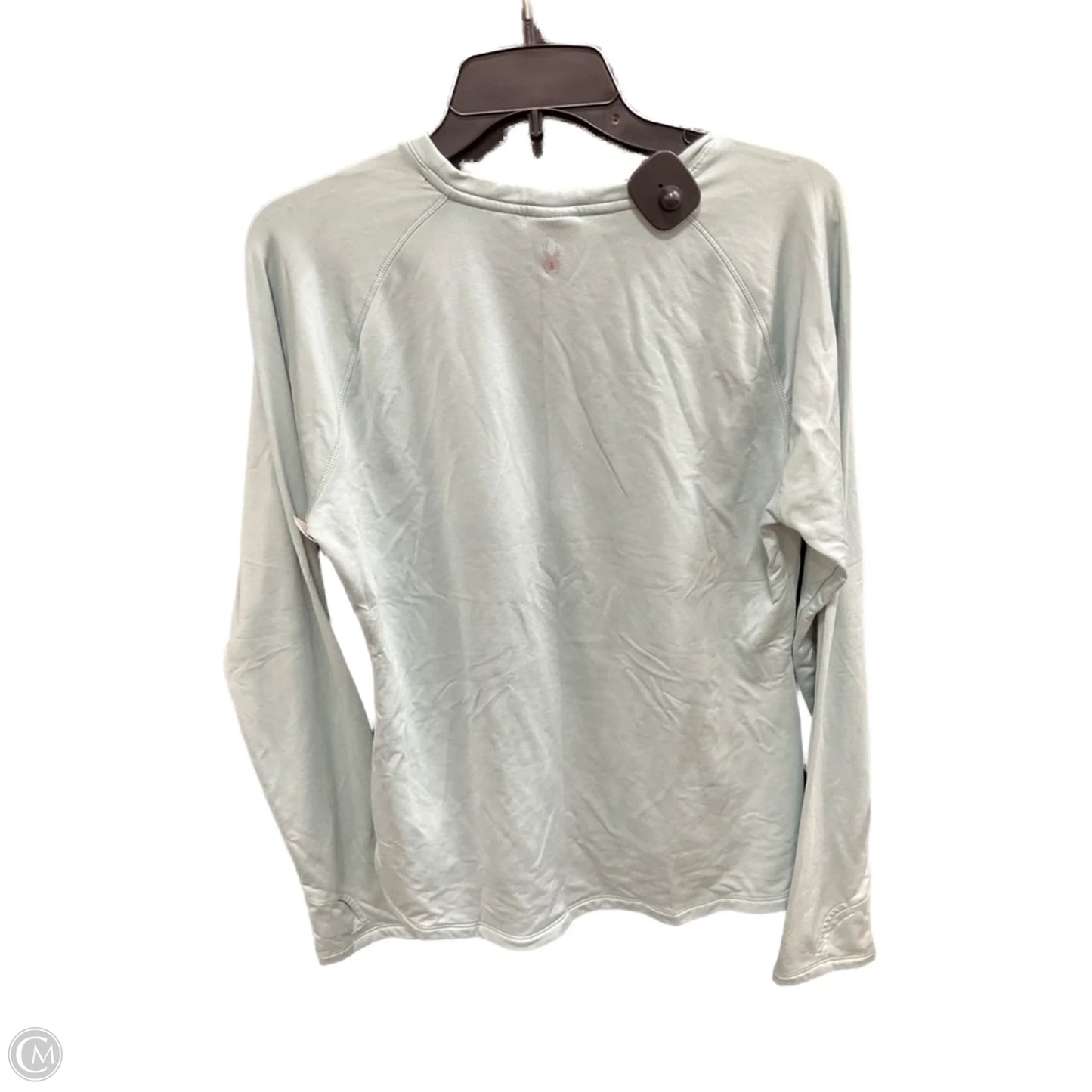 Athletic Top Long Sleeve Crewneck By Spyder In Teal, Size: Xl