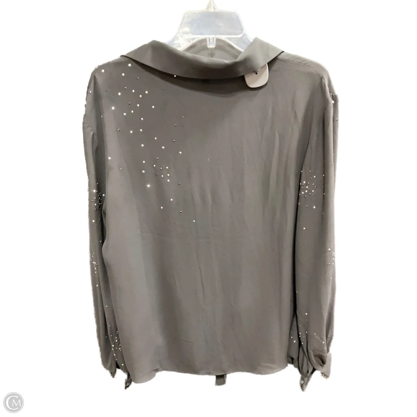Blouse Long Sleeve By White House Black Market In Black, Size: S