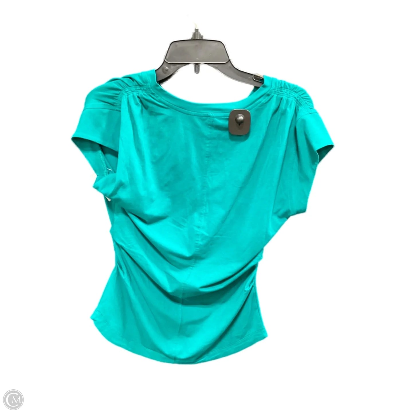 Athletic Top Short Sleeve By Athleta In Green, Size: S