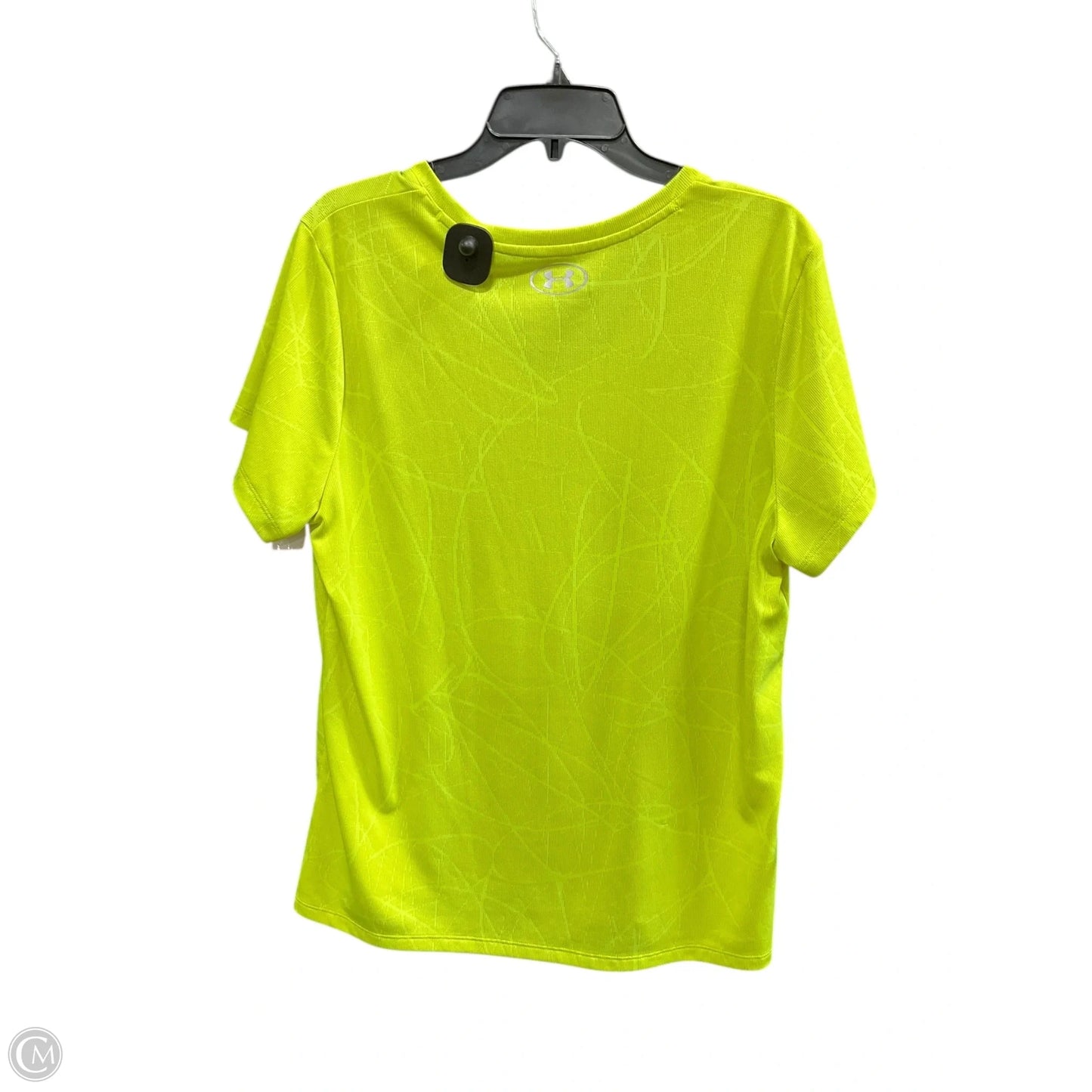 Athletic Top Short Sleeve By Under Armour In Yellow, Size: 2x