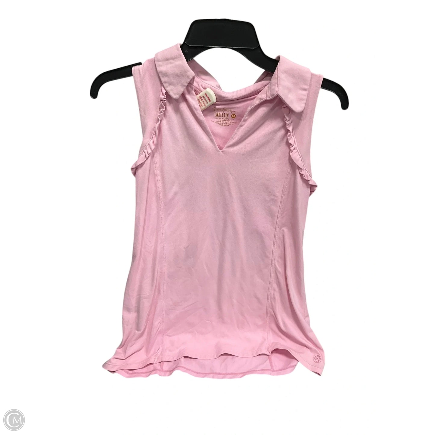 Top Sleeveless Designer By Lilly Pulitzer In Pink, Size: M
