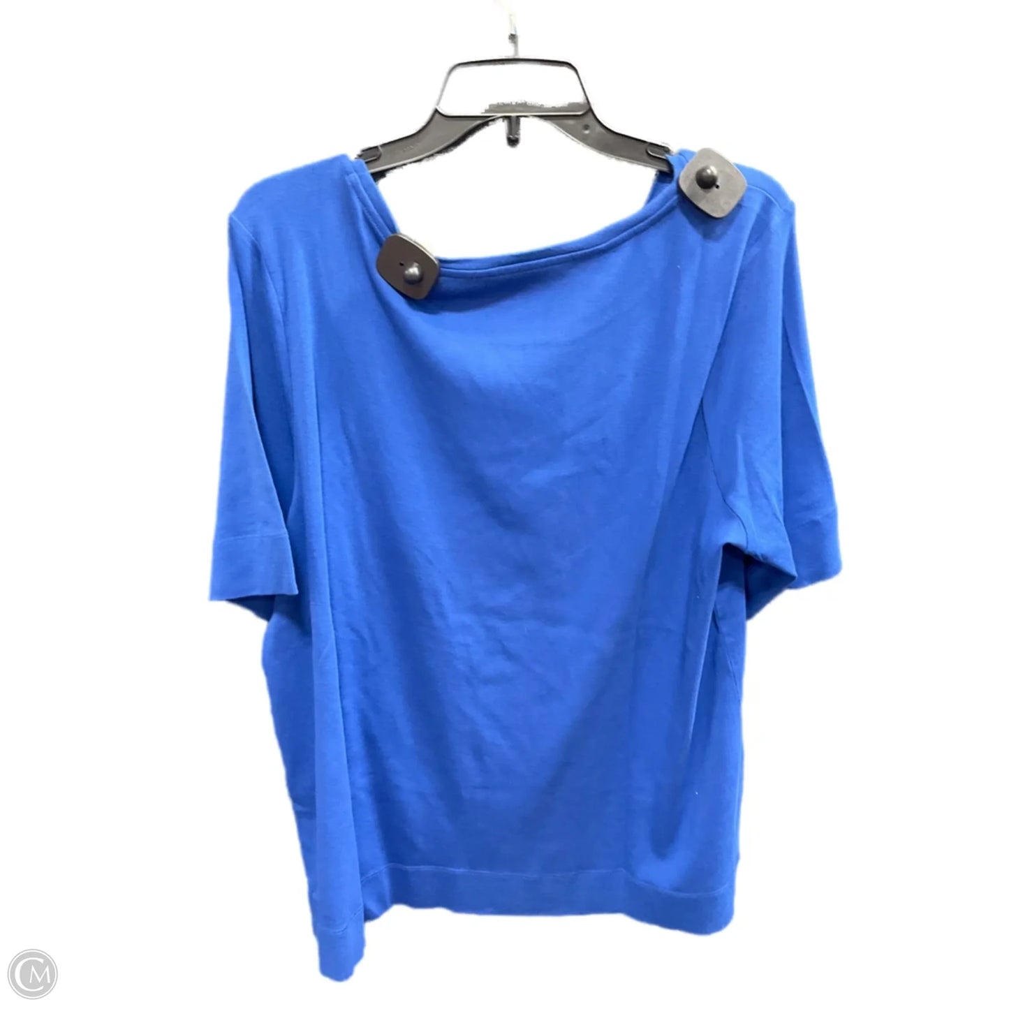 Top Short Sleeve By Chicos In Blue, Size: Xxl