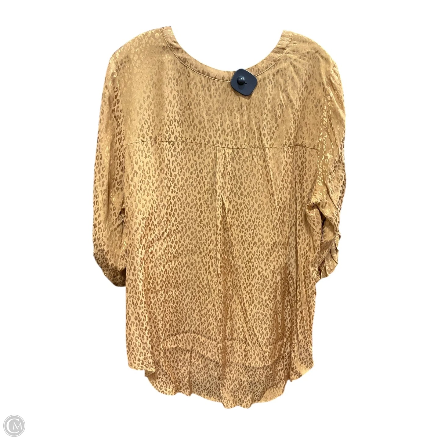 Top Long Sleeve By Worthington In Gold, Size: 0x