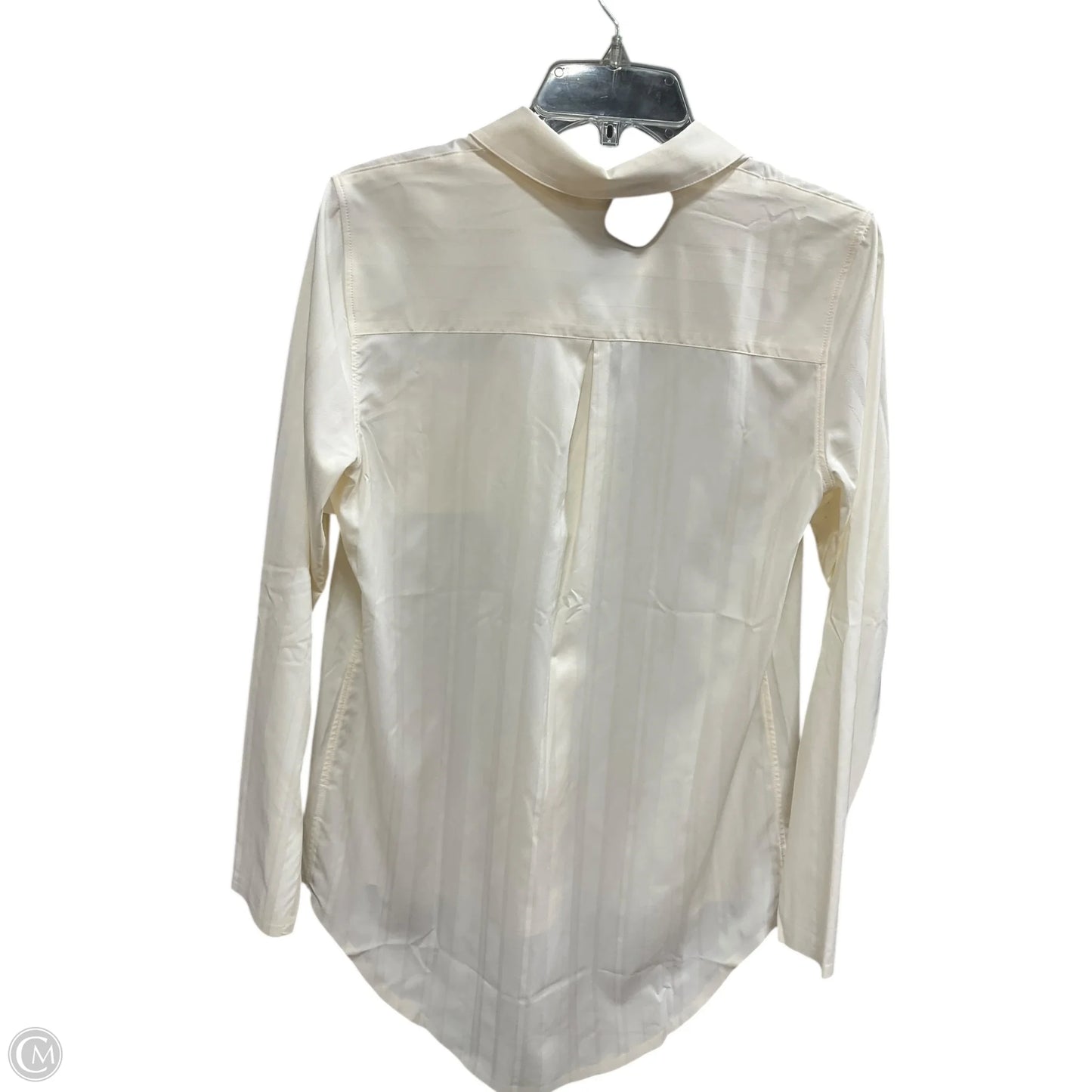 Blouse Long Sleeve By Athleta In Cream, Size: S