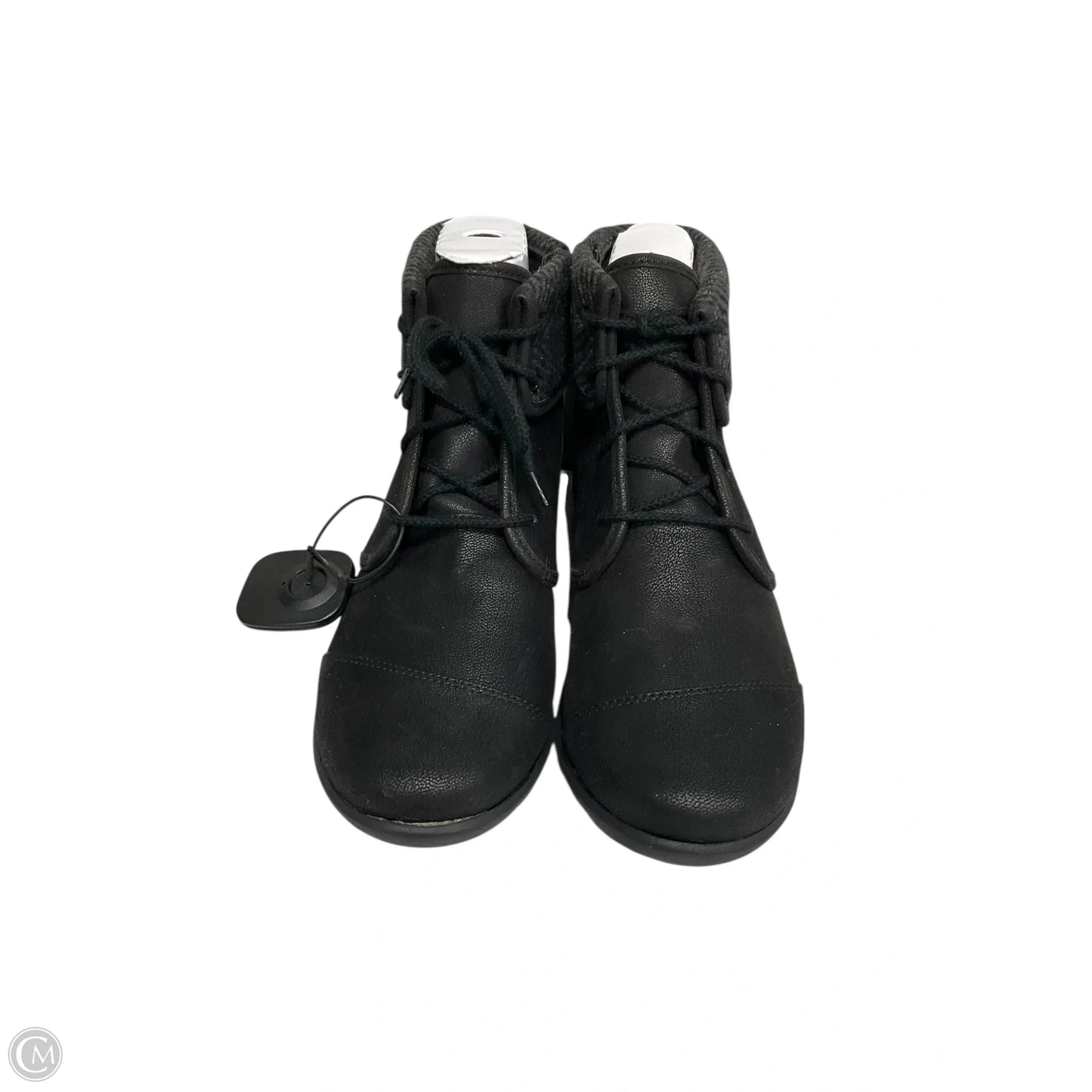 Boots Ankle Flats By Clarks In Black, Size: 9