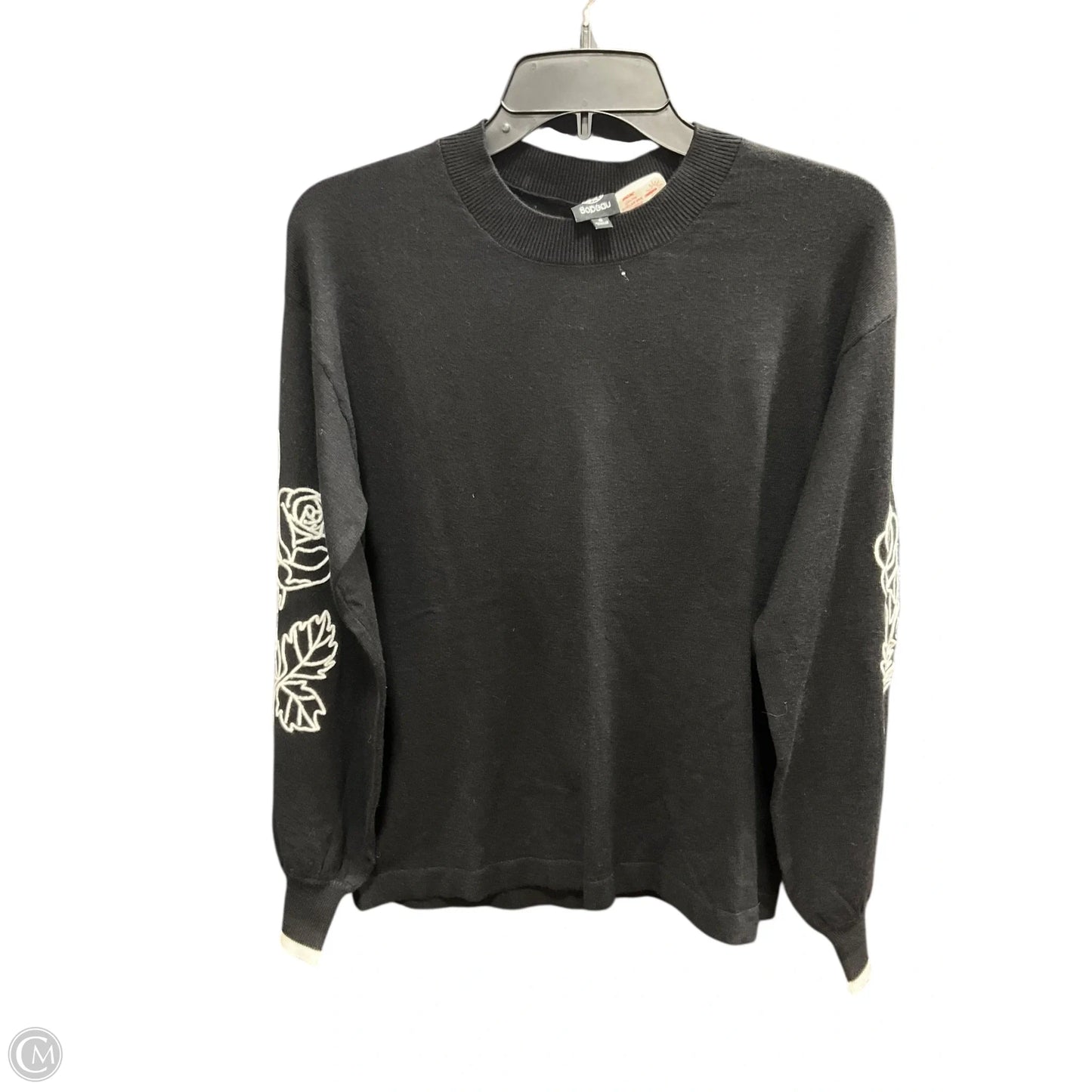 Top Long Sleeve By Bobeau In Black, Size: S