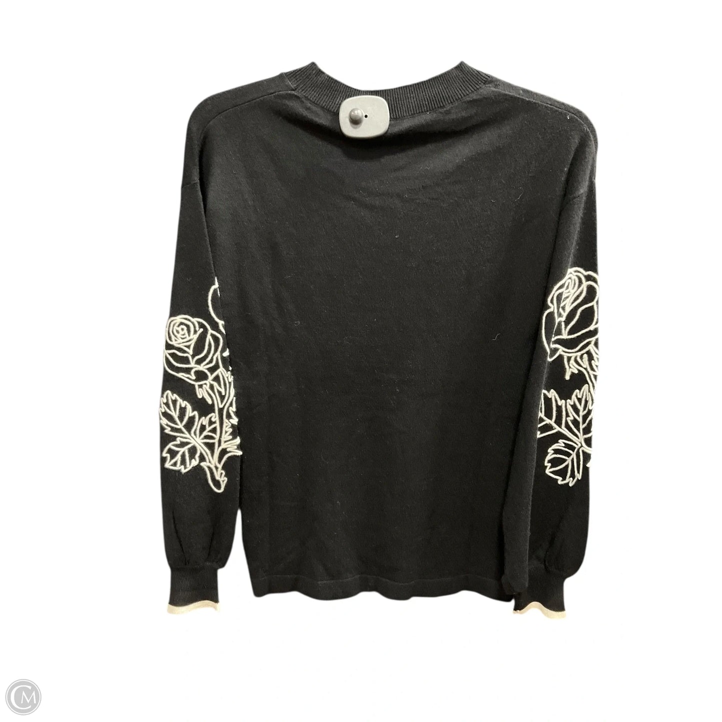 Top Long Sleeve By Bobeau In Black, Size: S