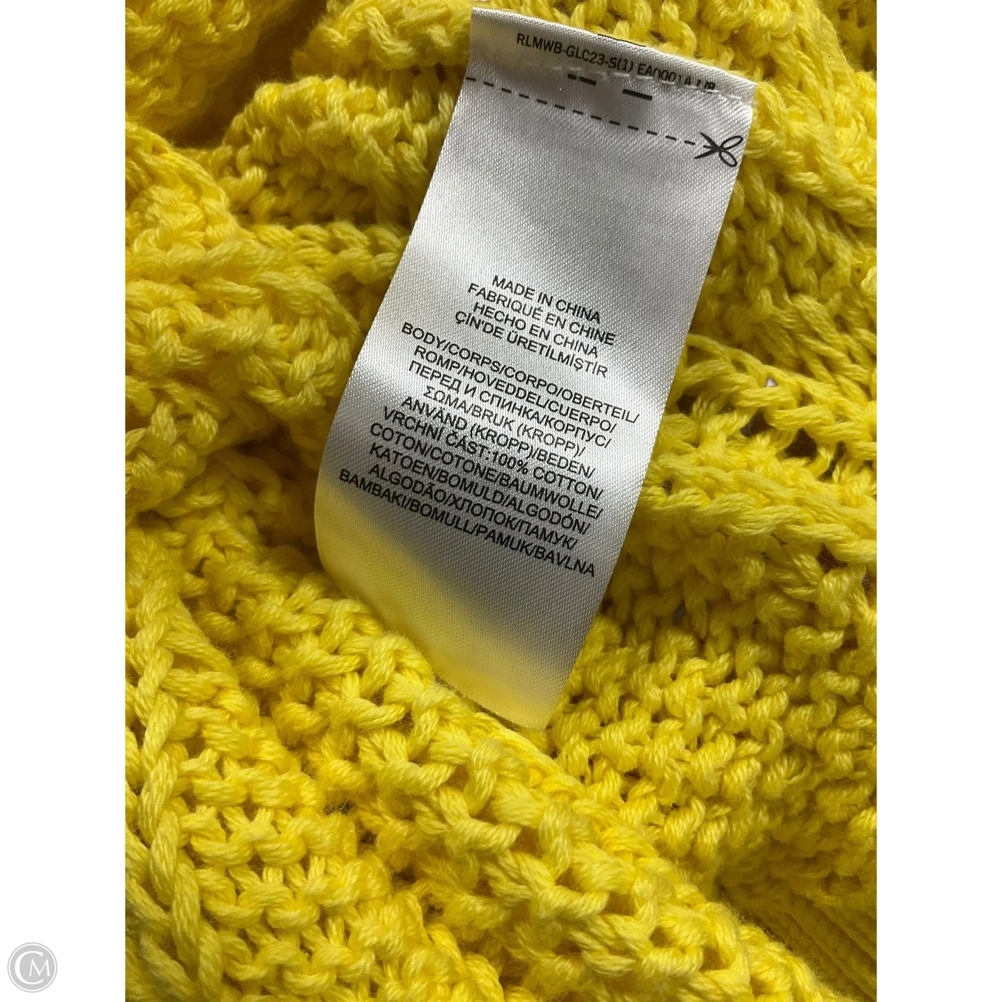 Sweater By Lauren By Ralph Lauren In Yellow, Size: S