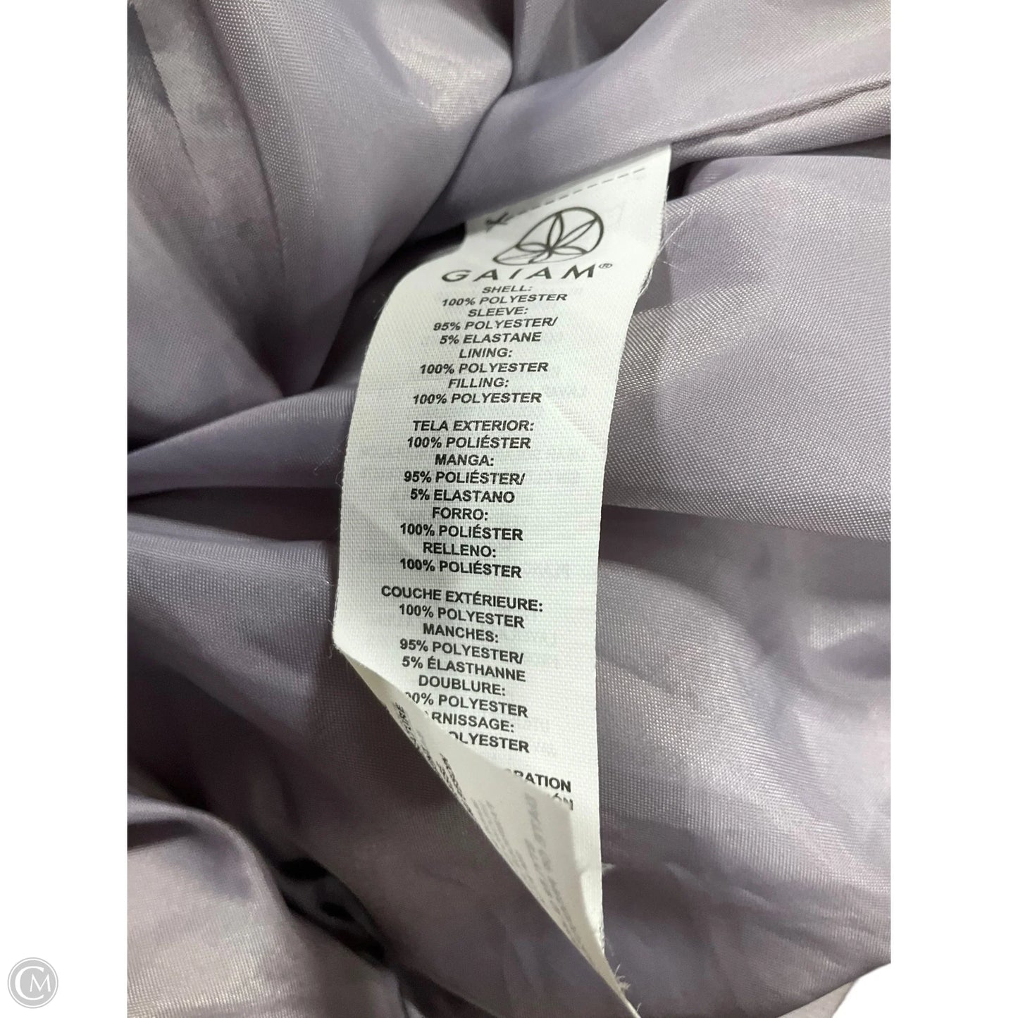 Athletic Jacket By Gaiam In Purple, Size: M