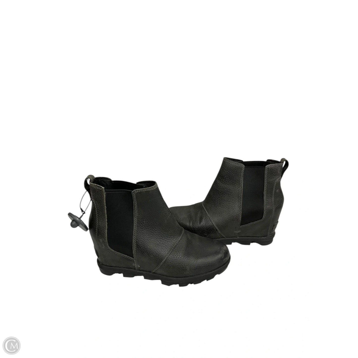 Boots Ankle Heels By Sorel In Grey, Size: 9