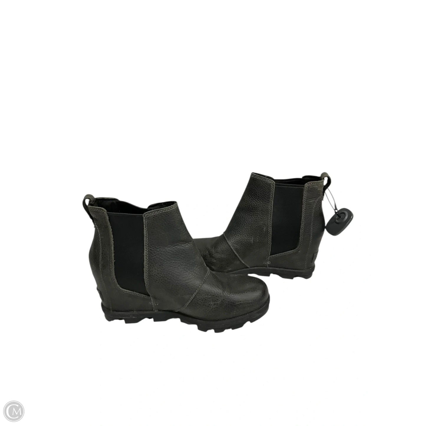Boots Ankle Heels By Sorel In Grey, Size: 9