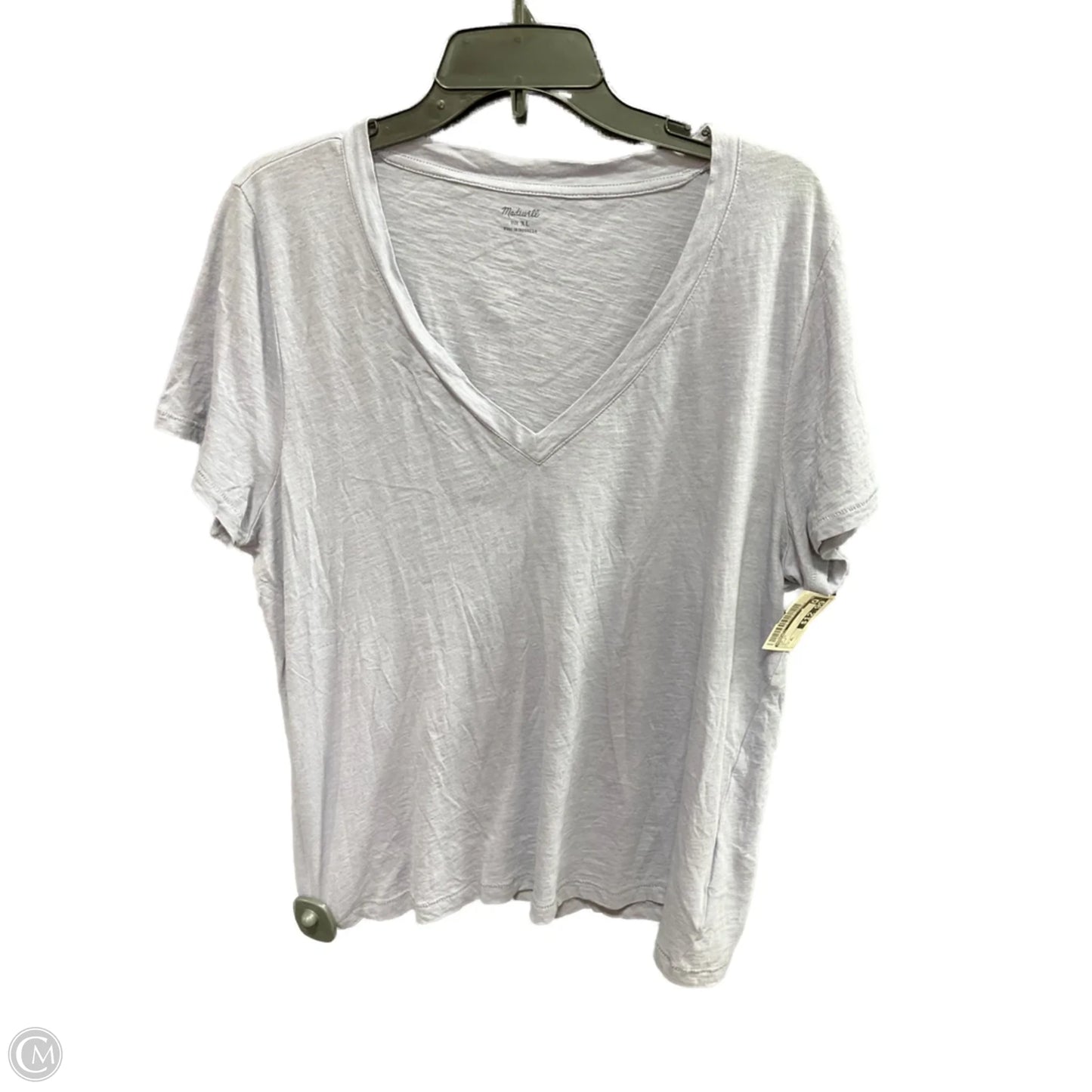 Top Short Sleeve By Madewell In Mauve, Size: Xl
